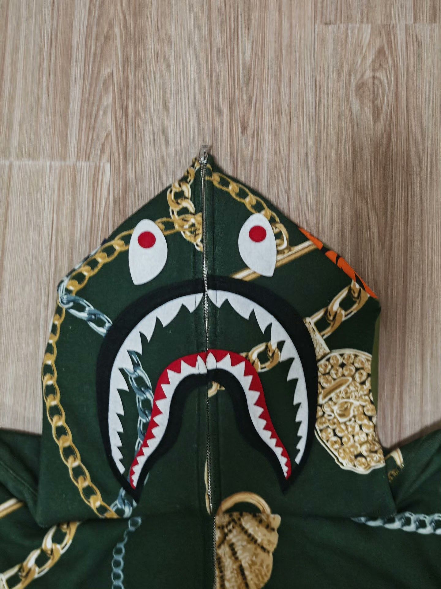 Bape Bape Shark Black Light Jacket XL Men Size ONE SIZE - 3 Thumbnail