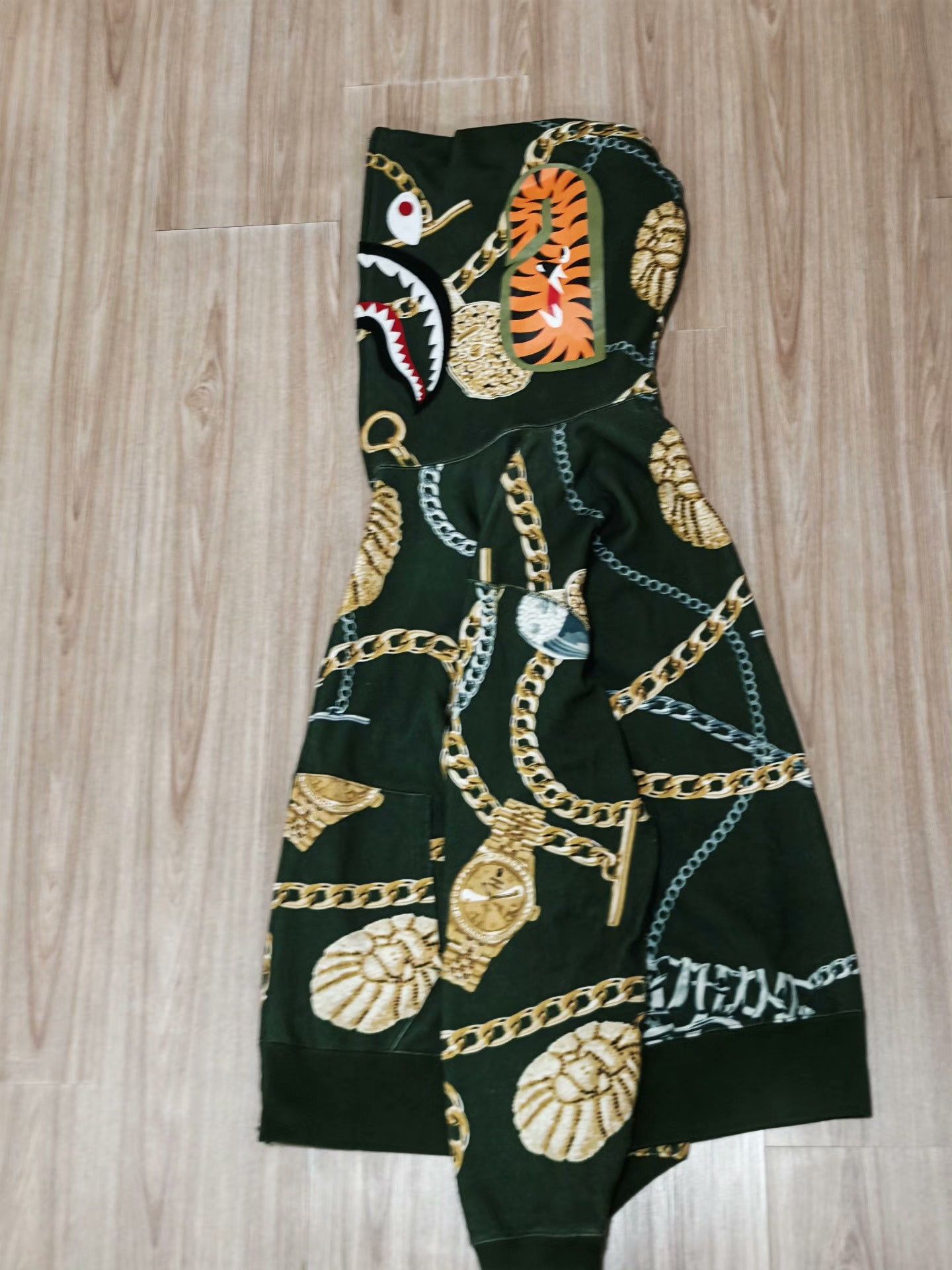 Bape Bape Shark Black Light Jacket XL Men Size ONE SIZE - 5 Thumbnail