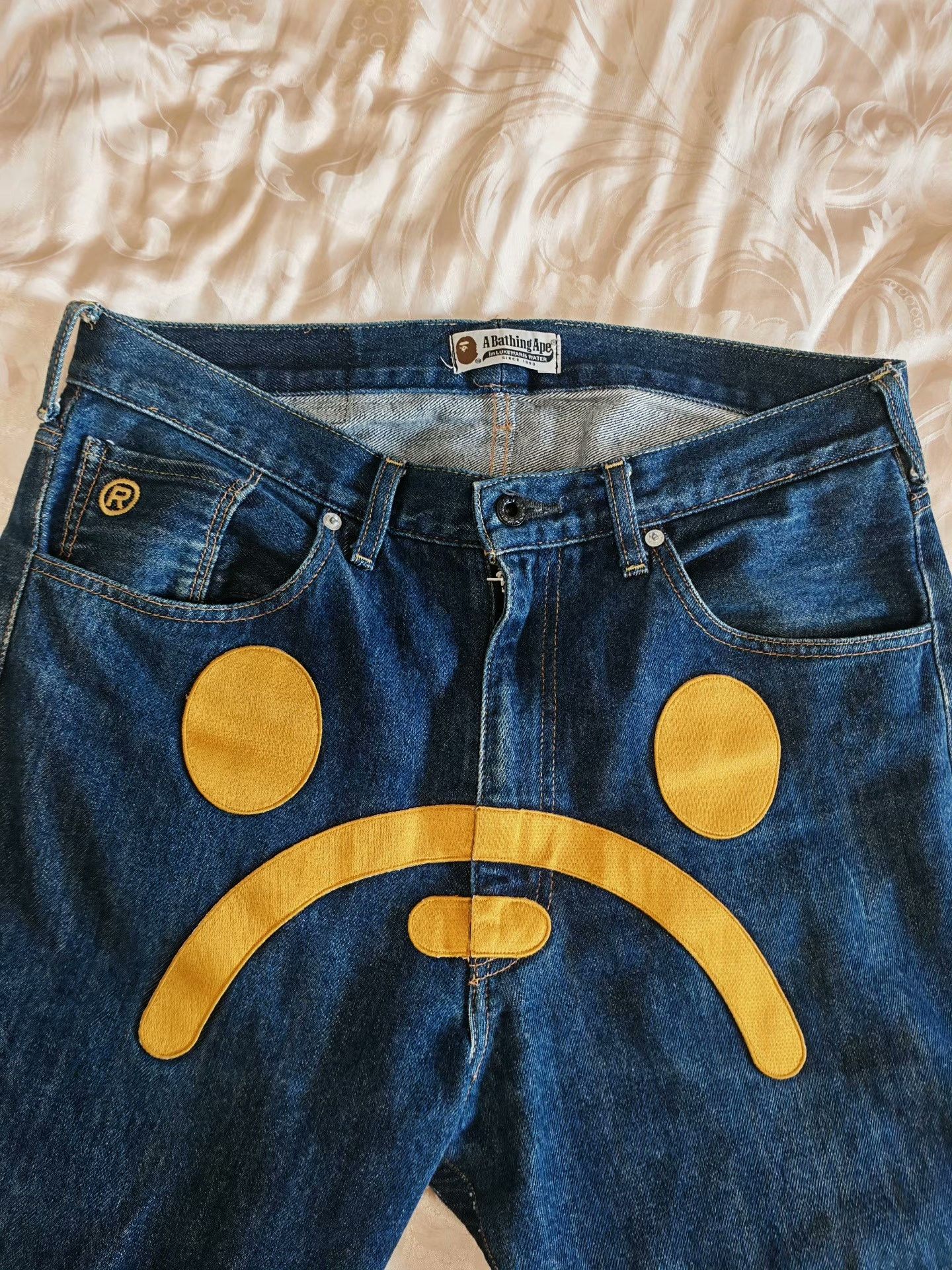 Bape Bape Limited Embroidered Denim Jeans L Men Size US 34 / EU 50 - 4 Thumbnail