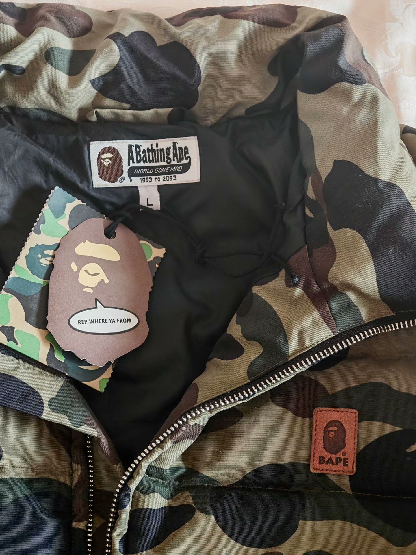 Bape Bape Green Heavy Coat L Men Size US L / EU 52-54 / 3 - 4 Thumbnail