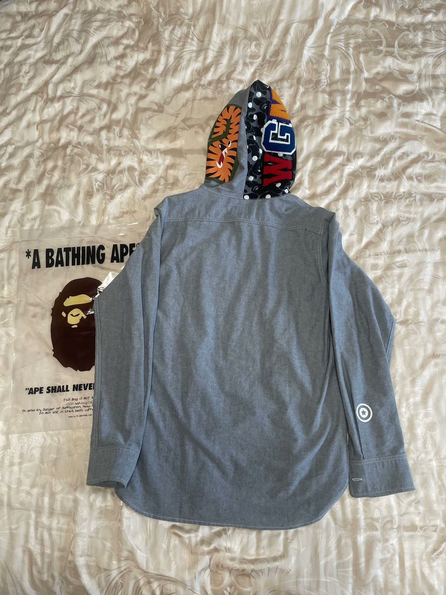 Bape Bape Gray Light Jacket M Men Size US M / EU 48-50 / 2 - 2 Thumbnail