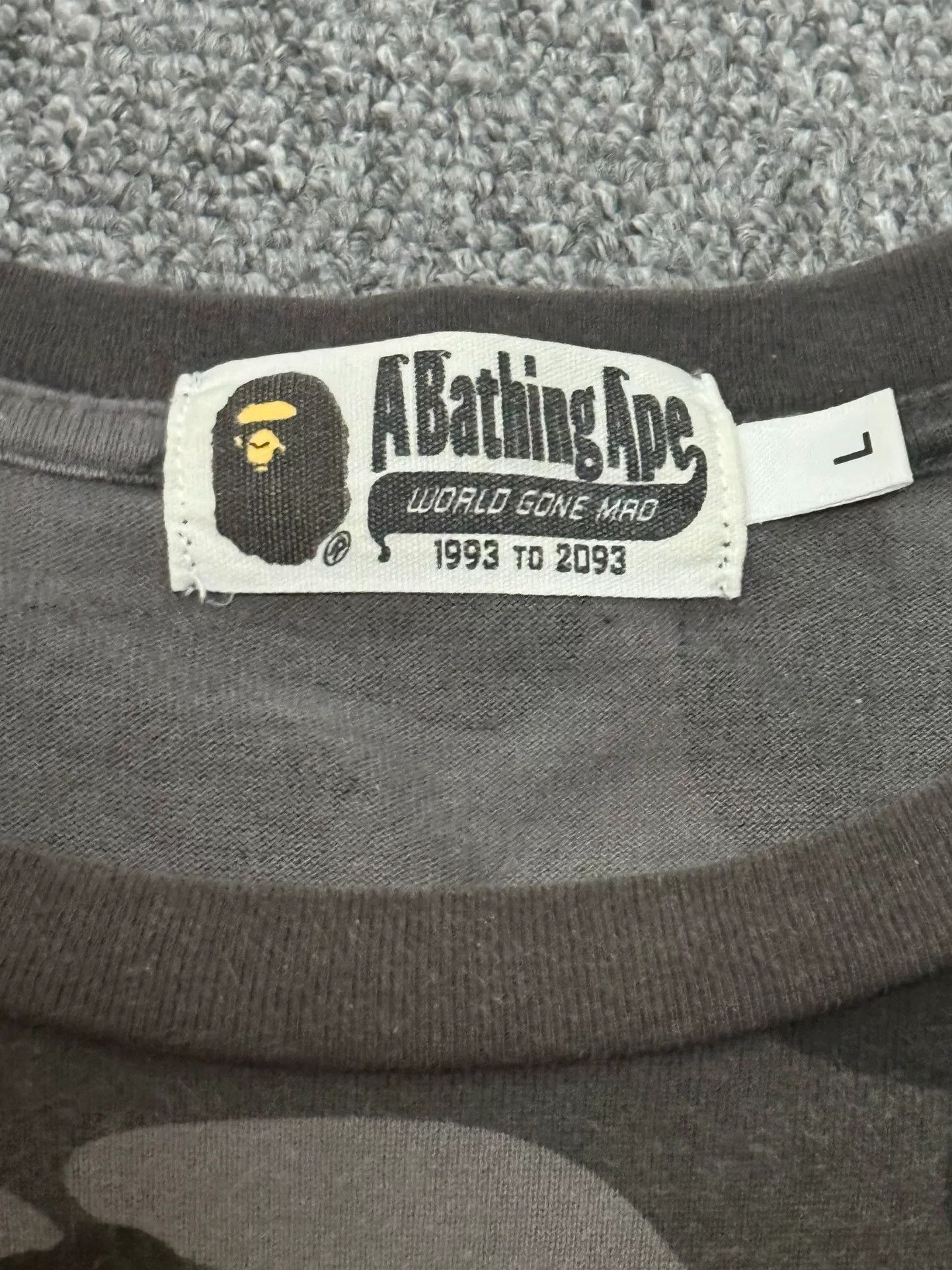 Bape Bape Collab Camo Black T-Shirt L Men Size US L / EU 52-54 / 3 - 4 Thumbnail