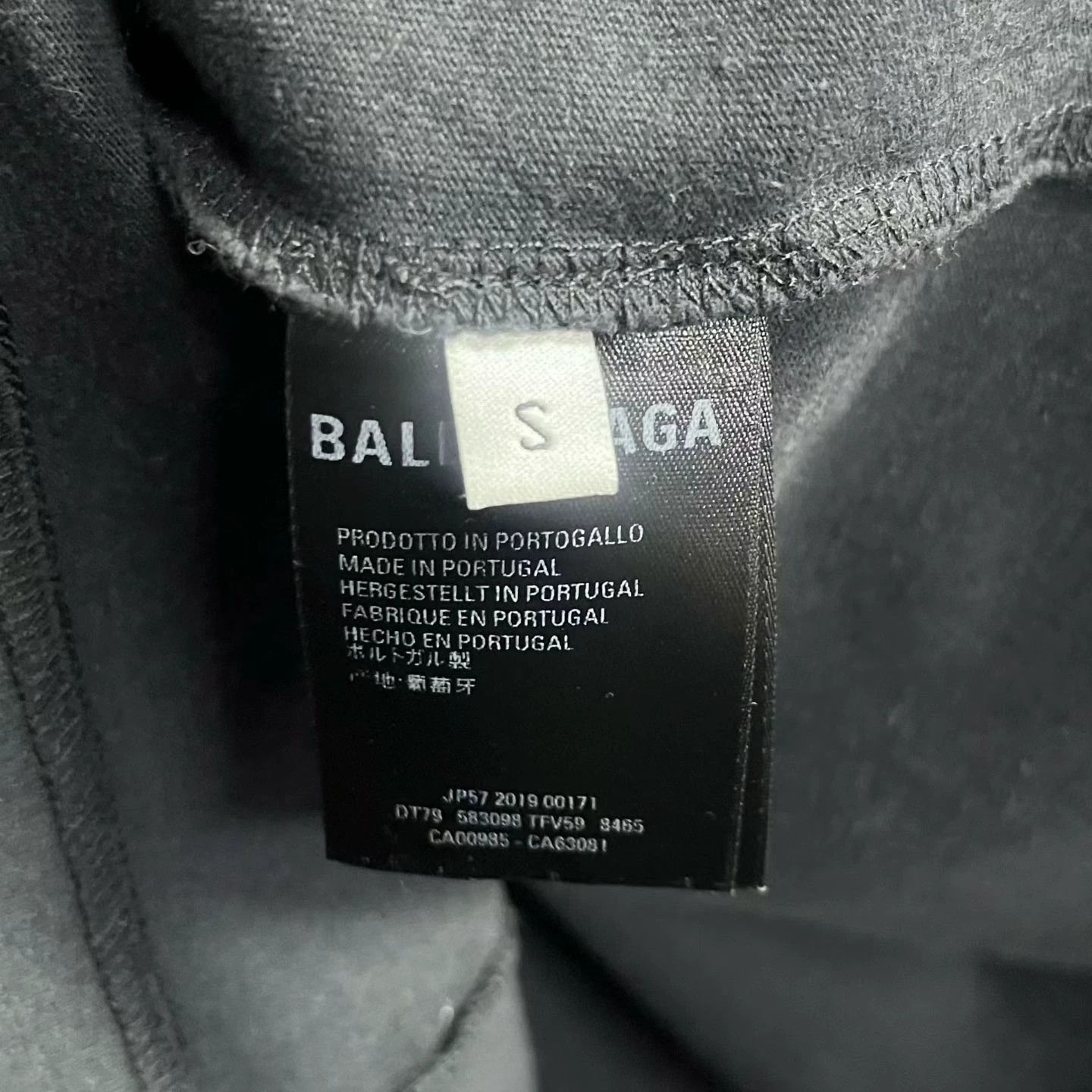 Balenciaga Balenciaga Printed Black Hoodie S Men Size US S / EU 44-46 / 1 - 3 Thumbnail
