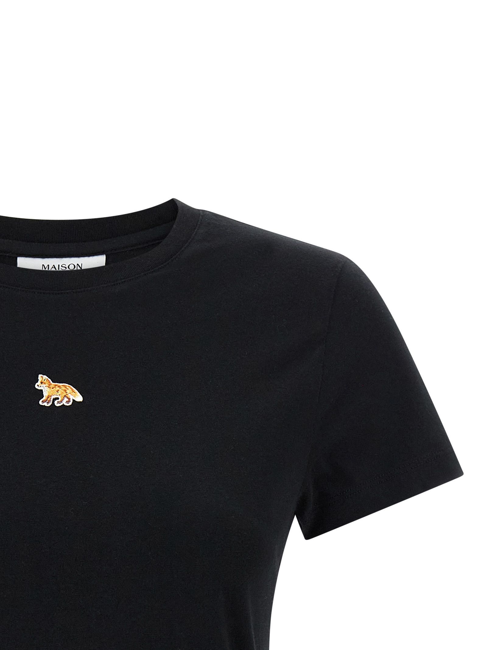 Maison Kitsune 'Baby Fox' Cropped T-Shirt Size M / US 6-8 / IT 42-44 - 3 Thumbnail
