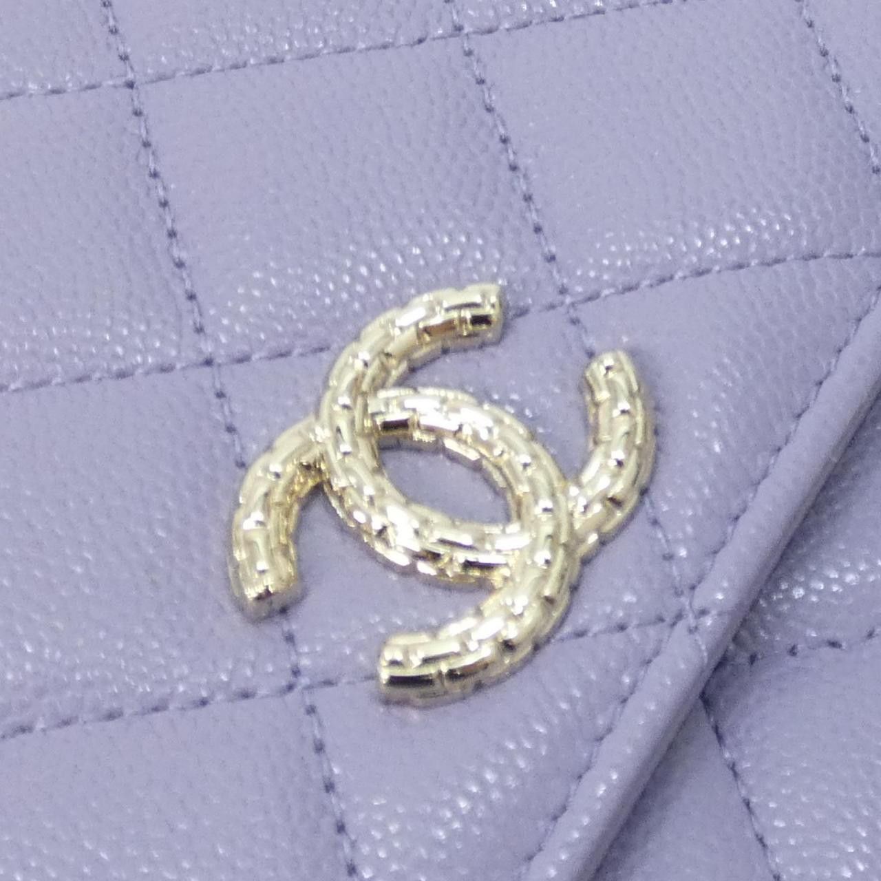 Chanel Chanel Chanel Caviar Skin Chain Wallet Leather Shoulder AP4082 DUTY FREE for USA Size ONE SIZE - 6 Thumbnail