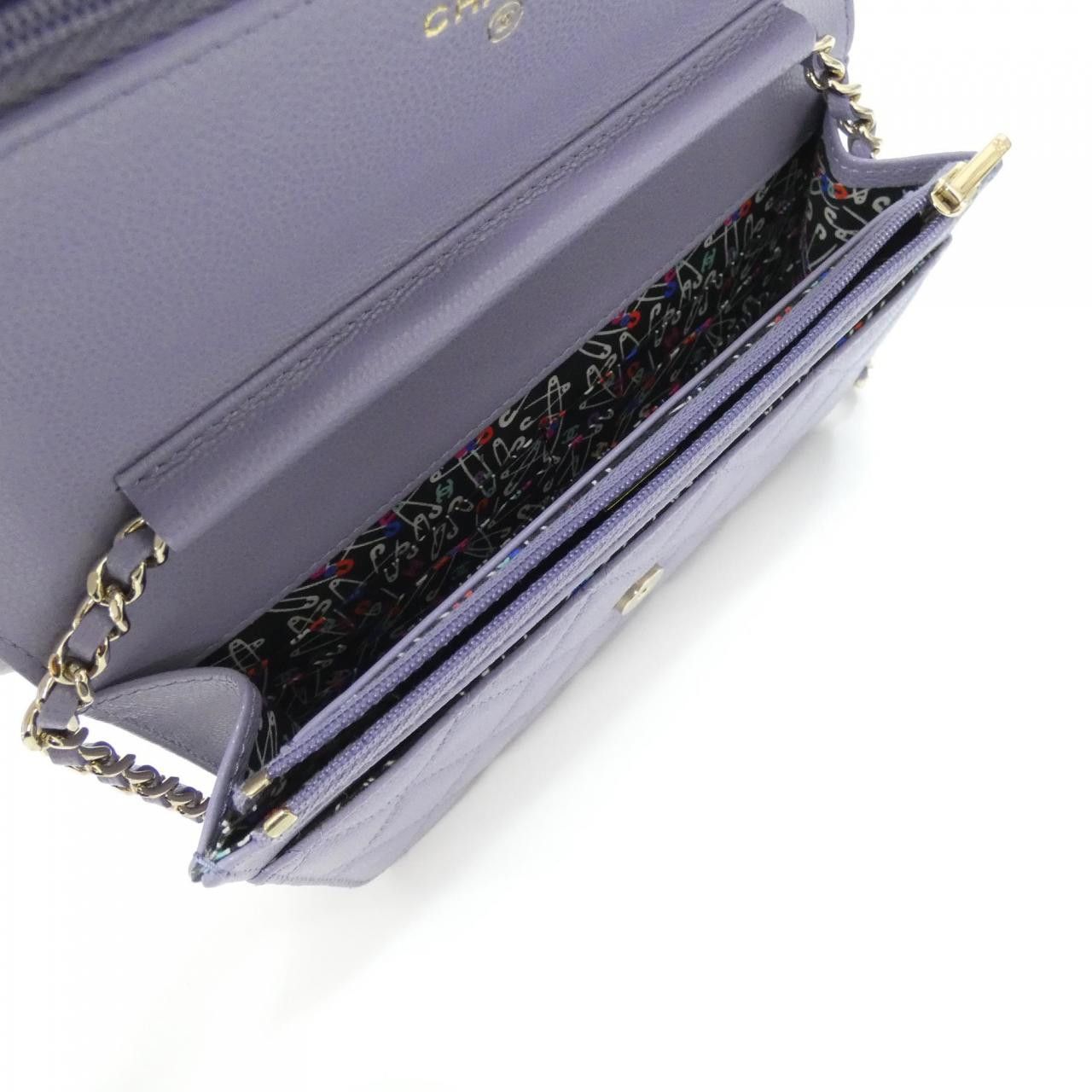Chanel Chanel Chanel Caviar Skin Chain Wallet Leather Shoulder AP4082 DUTY FREE for USA Size ONE SIZE - 9 Thumbnail