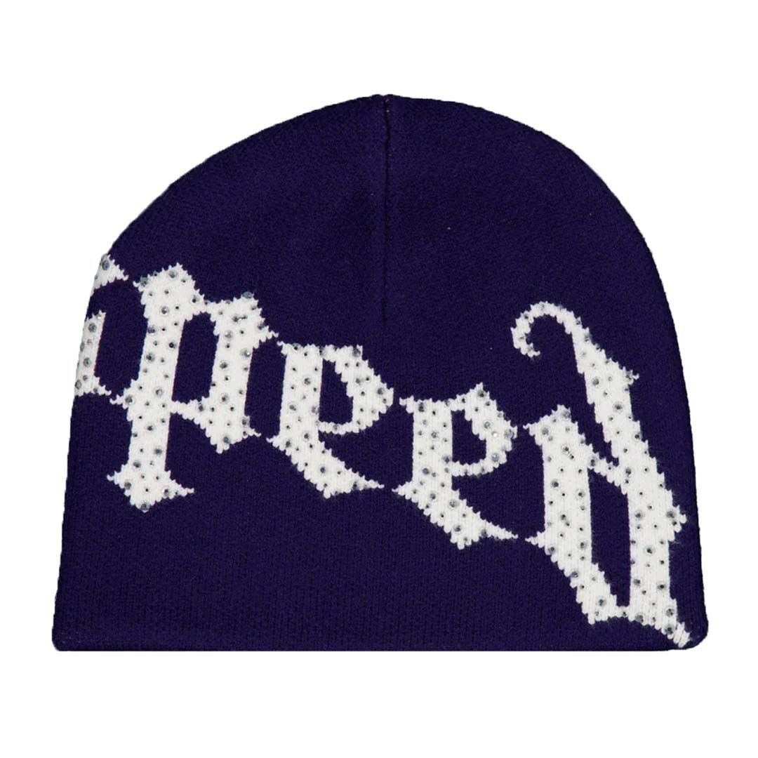 Godspeed OG Logo Studded Beanie Navy White Size ONE SIZE - 2 Thumbnail