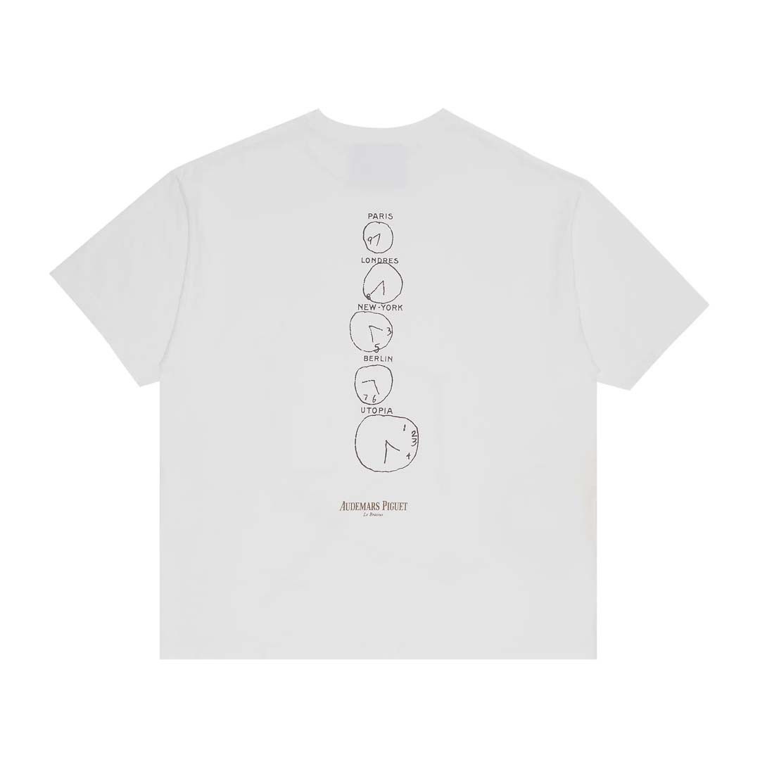 Travis Scott x Audemars Piguet Time Zones Tee White T-shirts Size US M / EU 48-50 / 2 - 2 Thumbnail