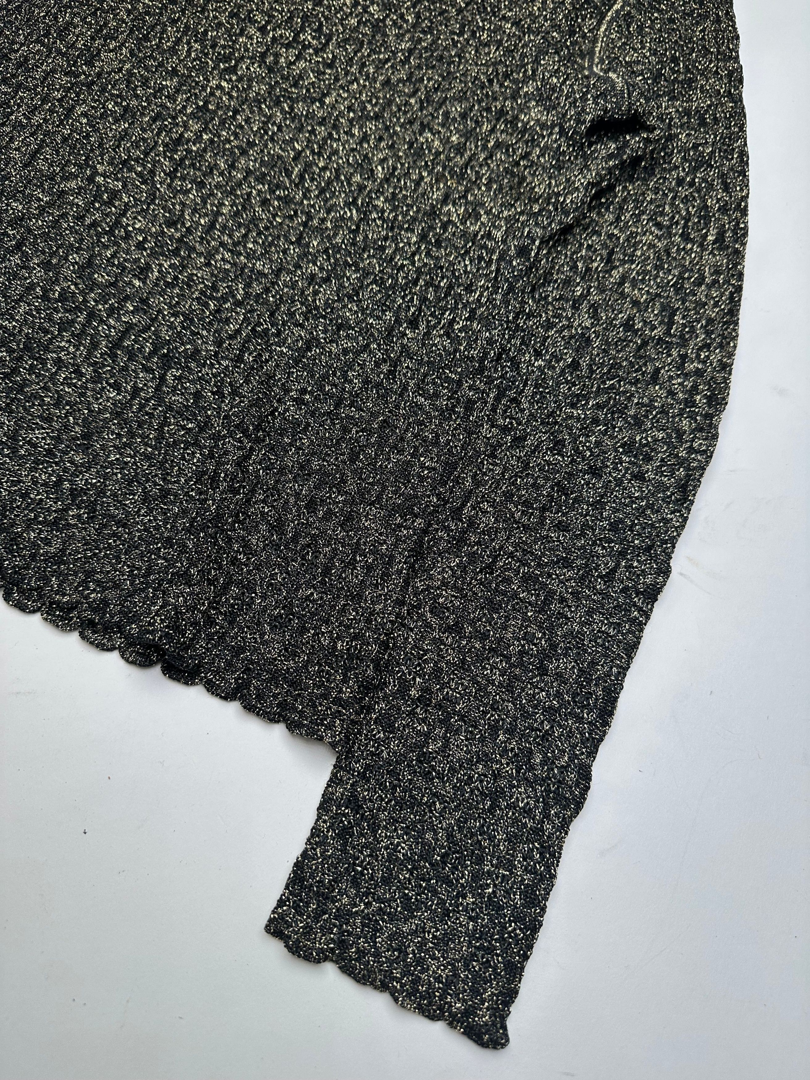 Dior Vintage Crewneck Glitter Sweater Black Gold M Size S / US 4 / IT 40 - 8 Thumbnail