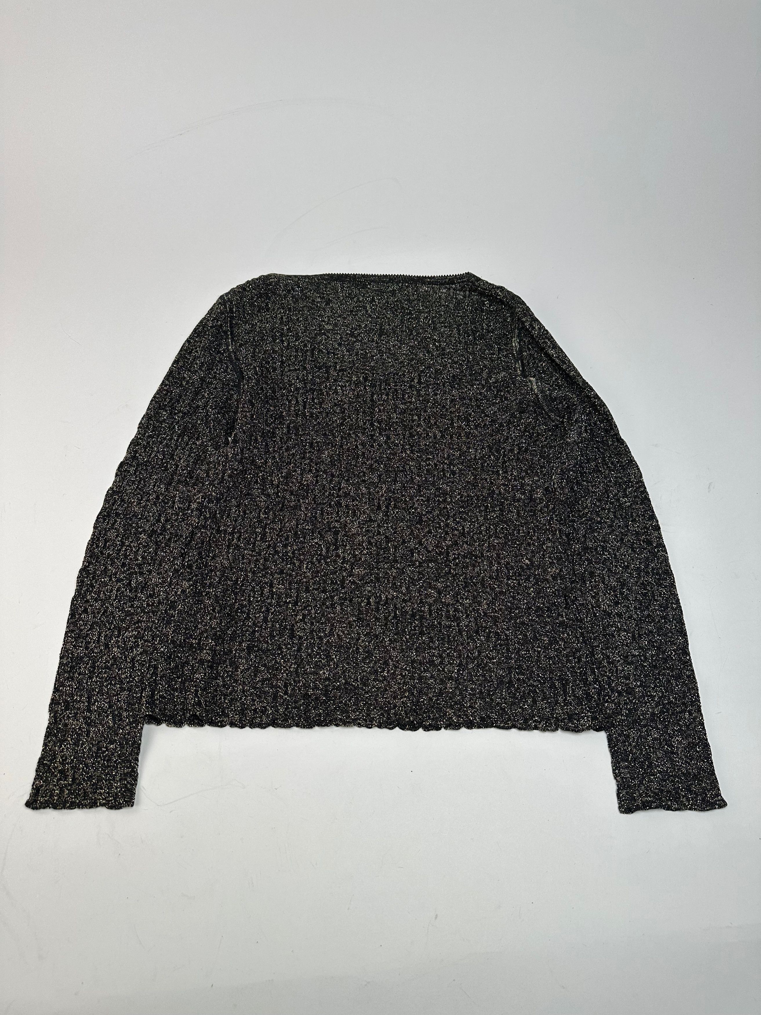 Dior Vintage Crewneck Glitter Sweater Black Gold M Size S / US 4 / IT 40 - 11 Thumbnail