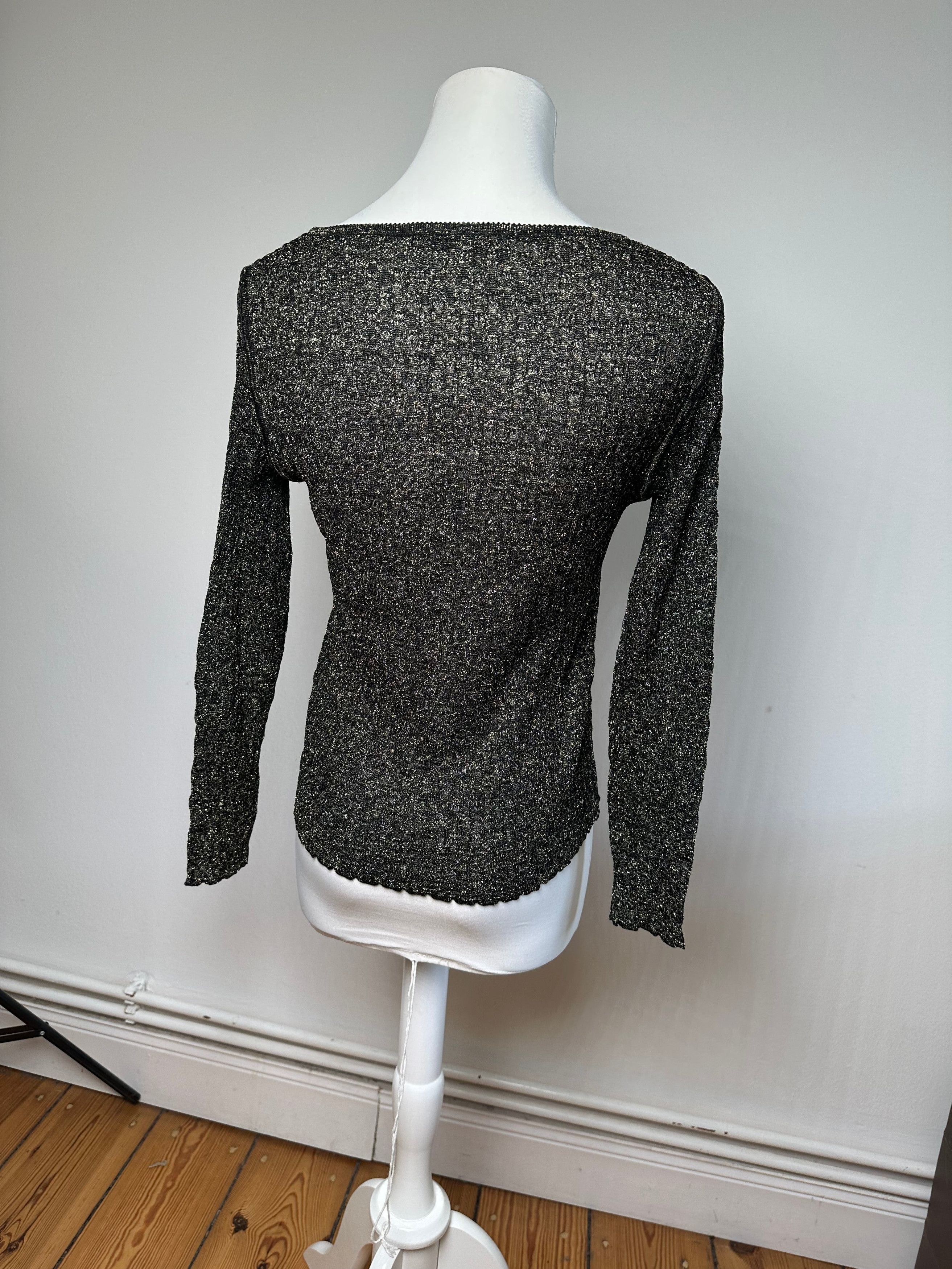 Dior Vintage Crewneck Glitter Sweater Black Gold M Size S / US 4 / IT 40 - 4 Thumbnail