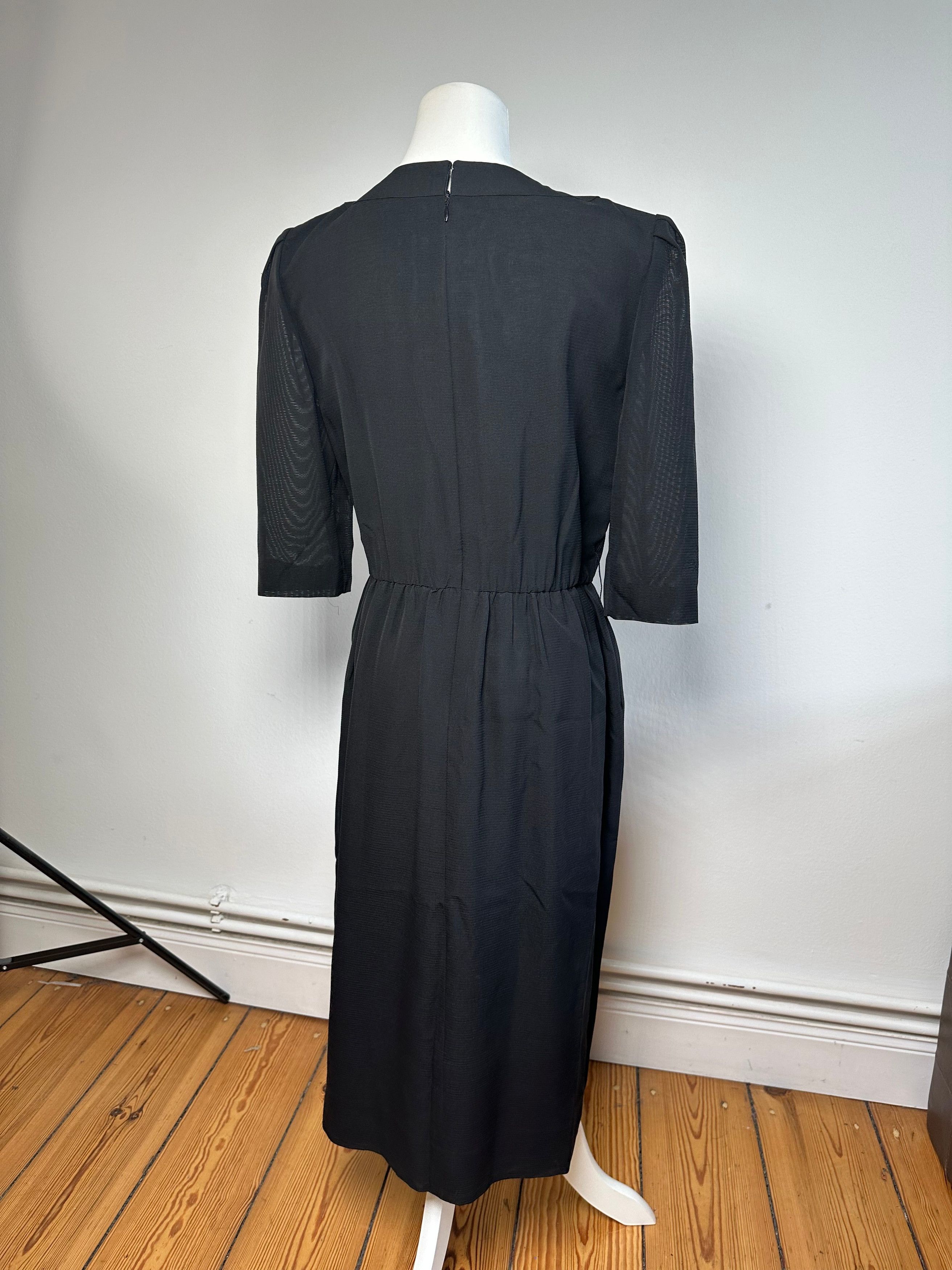 Givenchy Vintage Wool Dress M Black Size S / US 4 / IT 40 - 3 Thumbnail