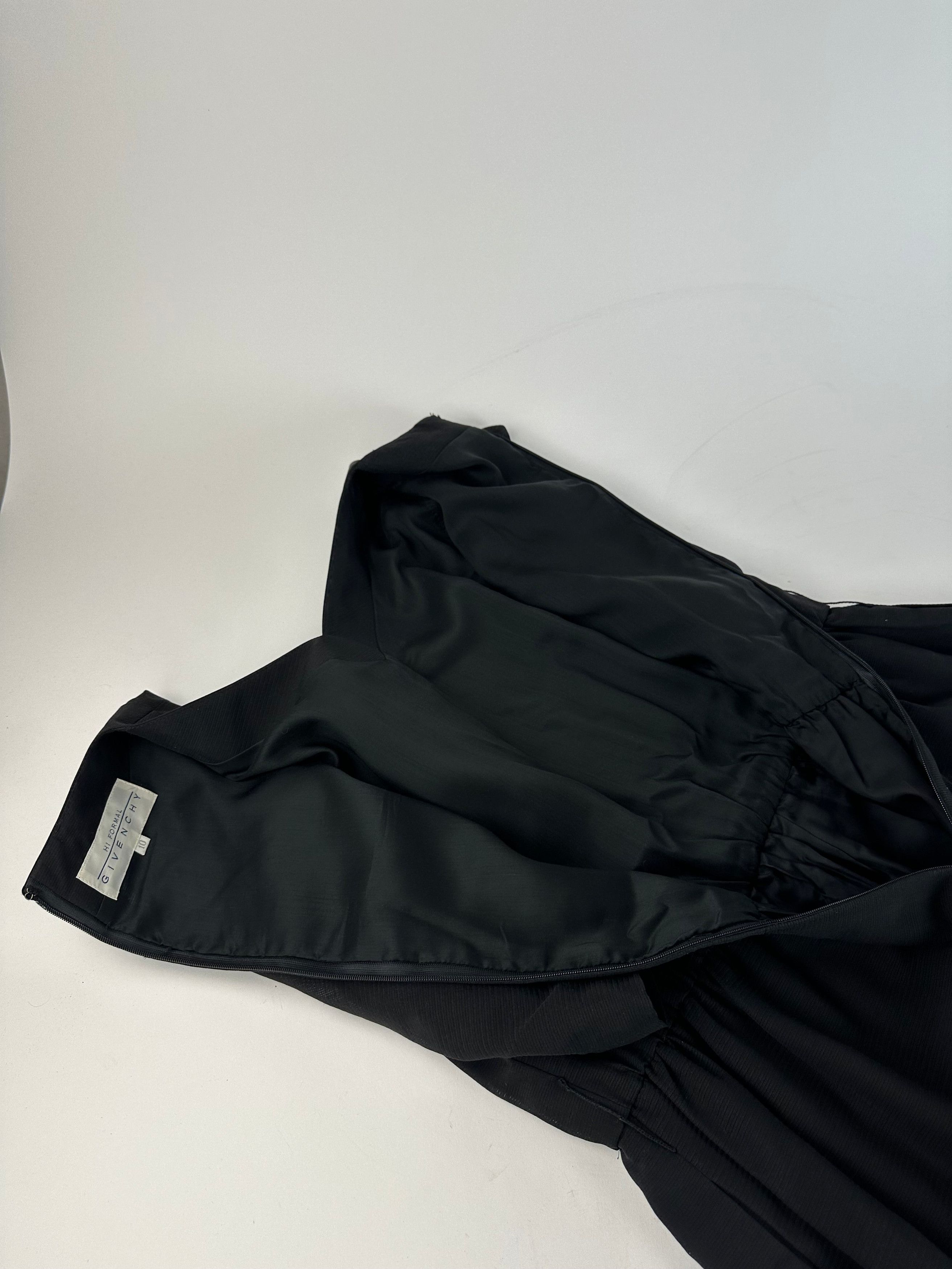 Givenchy Vintage Wool Dress M Black Size S / US 4 / IT 40 - 10 Thumbnail
