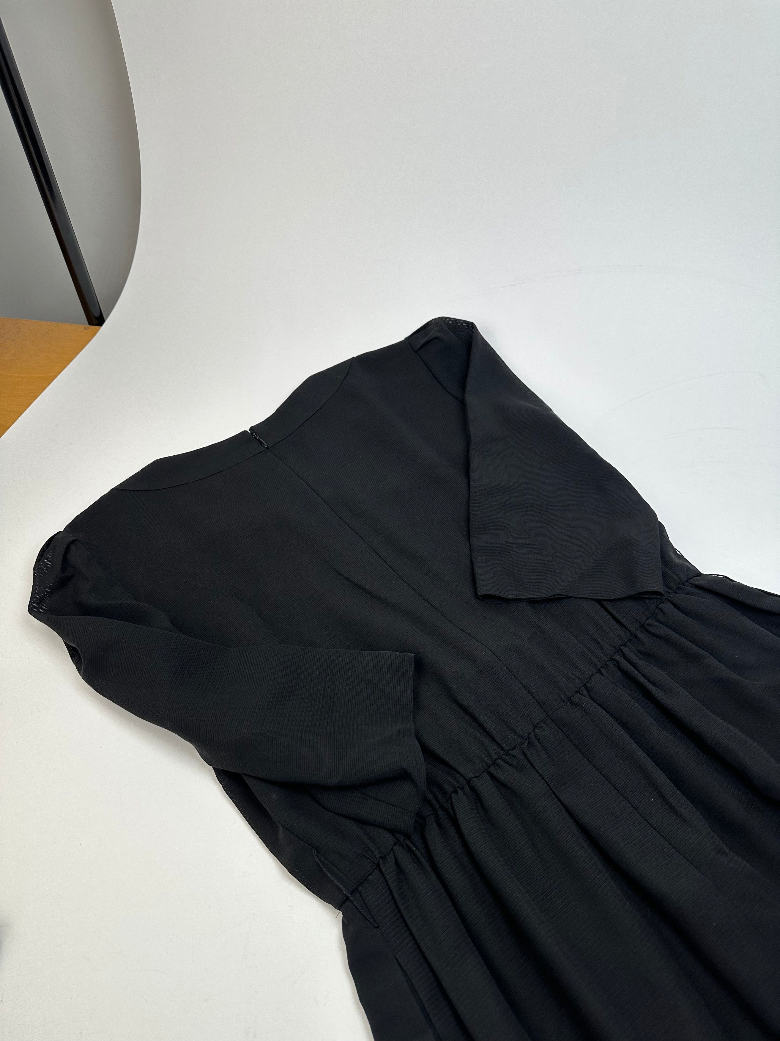 Givenchy Vintage Wool Dress M Black Size S / US 4 / IT 40 - 9 Thumbnail