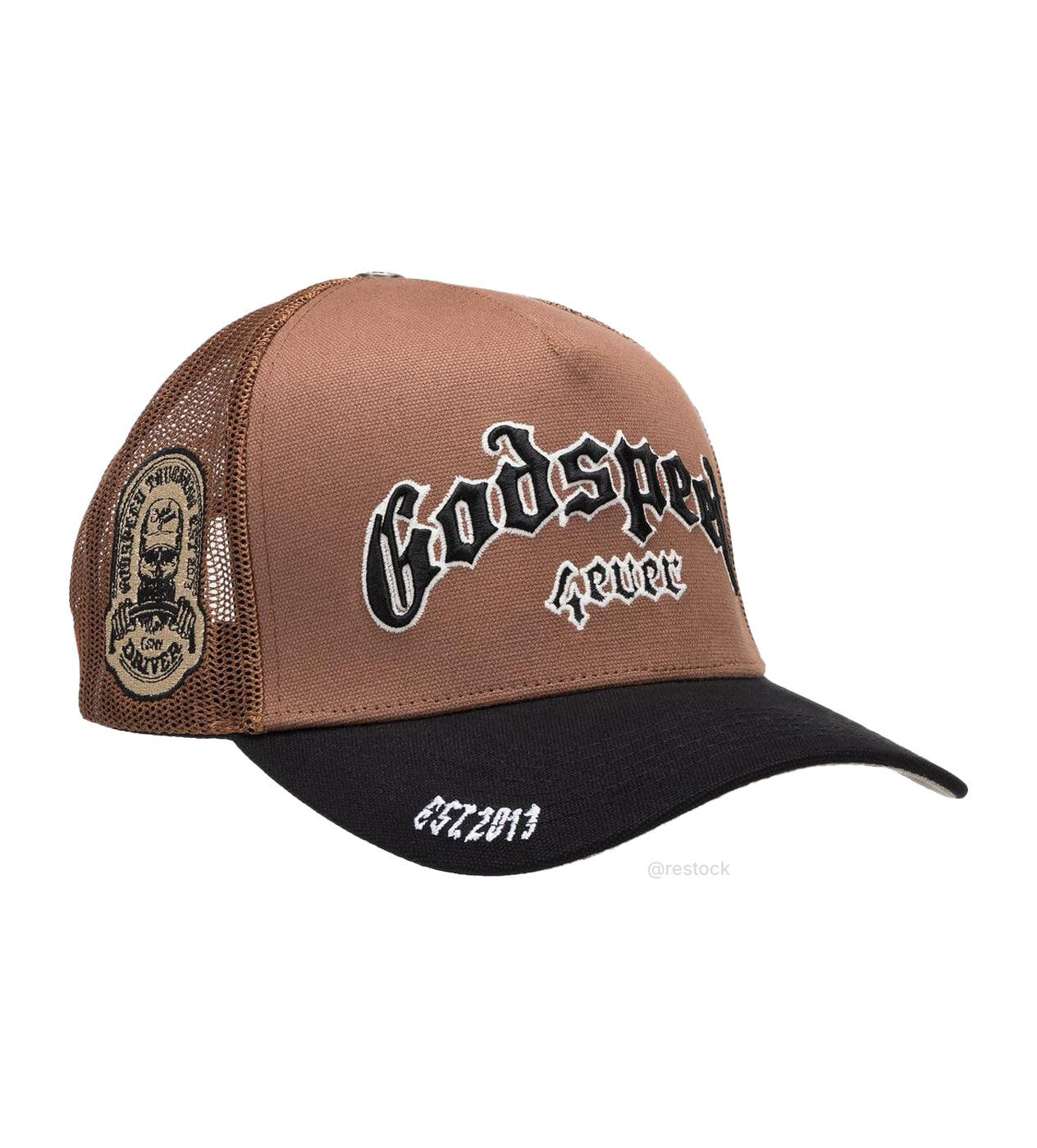 Godspeed Forever Trucker Hat Brown/Black Size ONE SIZE - 2 Thumbnail