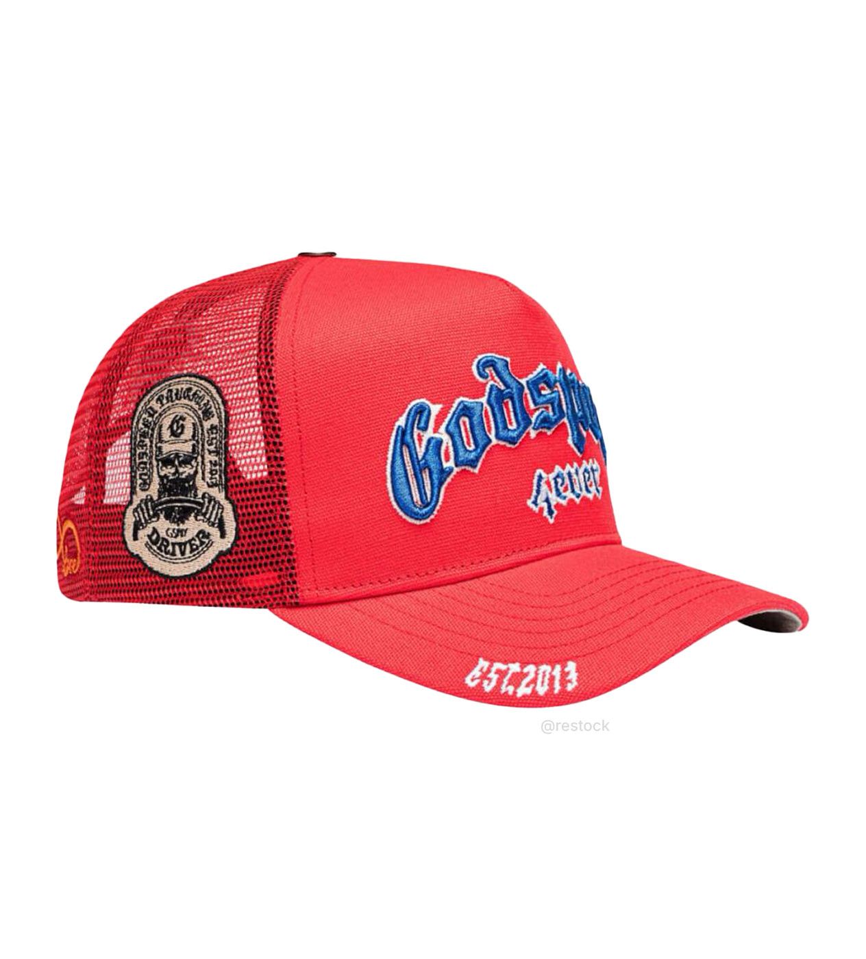 Godspeed Forever Trucker Hat Red/Blue/White Size ONE SIZE - 3 Thumbnail