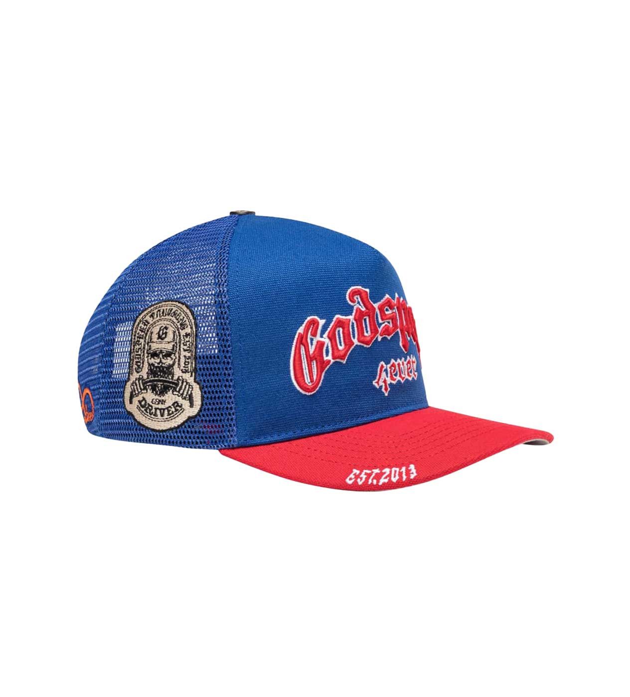 Godspeed Forever Trucker Blue/Red (Snapback) Size ONE SIZE - 2 Thumbnail
