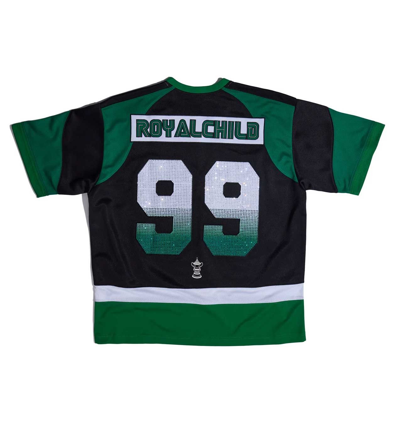 Birth of Royal Child Double Lion Rhinestone Jersey Green Size US M / EU 48-50 / 2 - 2 Thumbnail