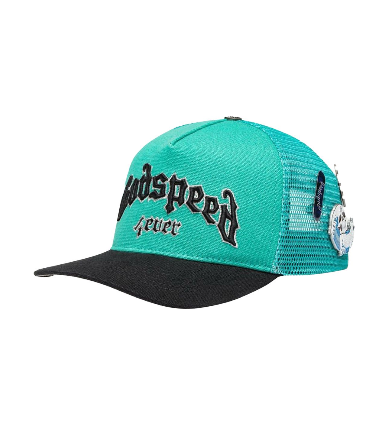 Godspeed Forever Trucker Hat Turquoise/Black Size ONE SIZE - 4 Thumbnail