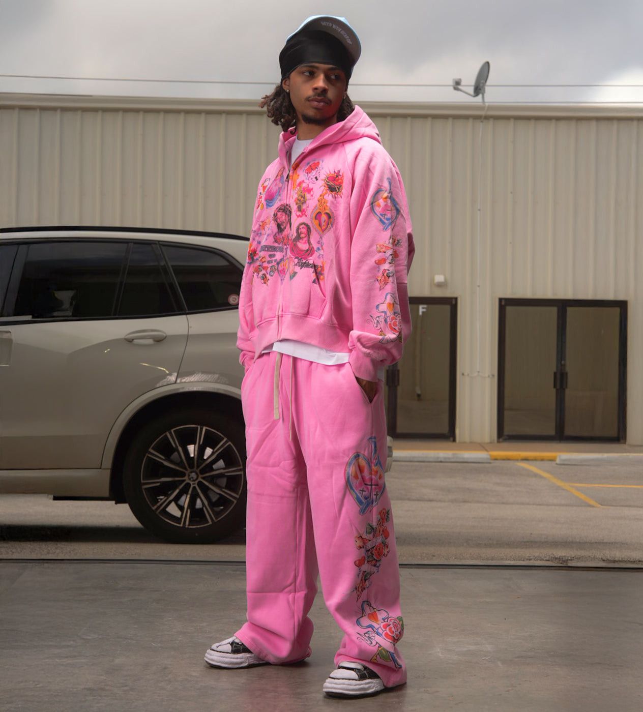 Other Righteous Risen King Zip Up Hoodie Pink Size US M / EU 48-50 / 2 - 3 Thumbnail