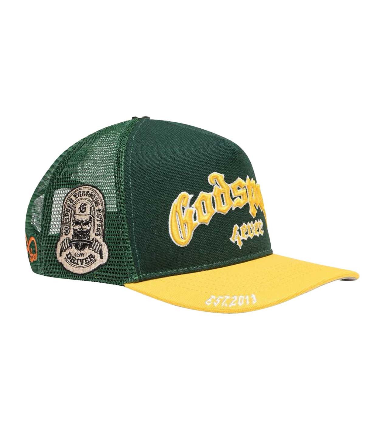Godspeed Forever Trucker Hat Green/Yellow Size ONE SIZE - 4 Thumbnail