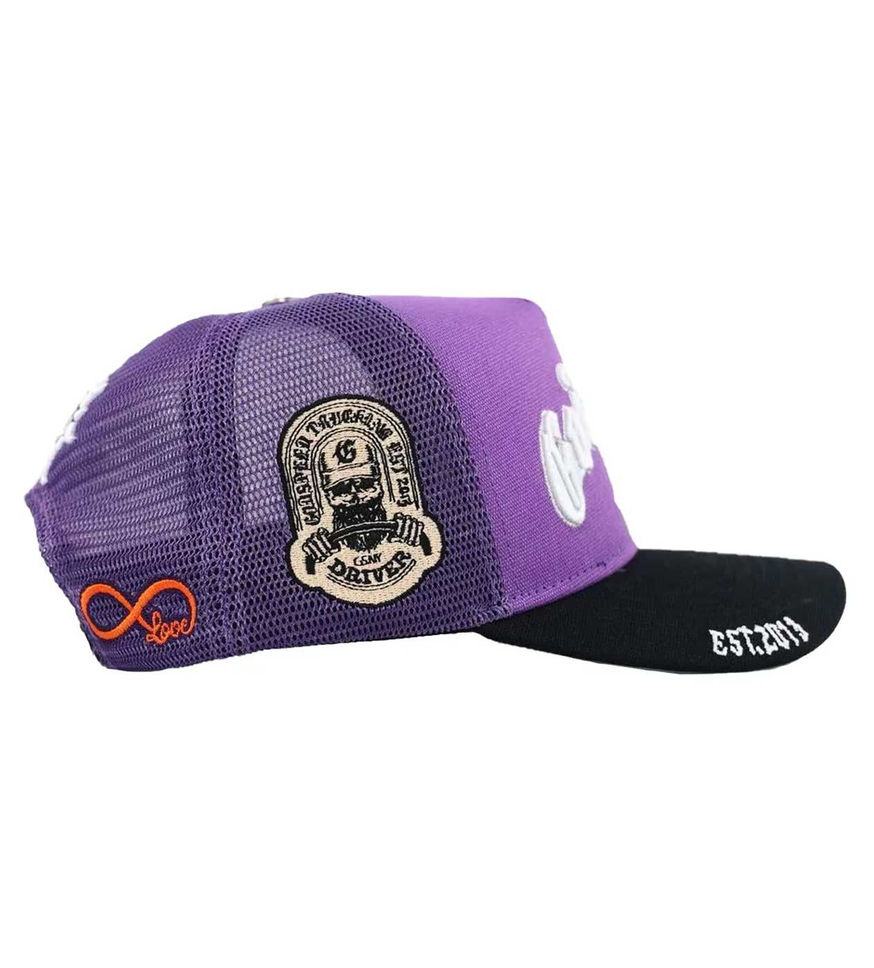 Godspeed Forever Trucker Hat Purple/Black Size ONE SIZE - 2 Thumbnail