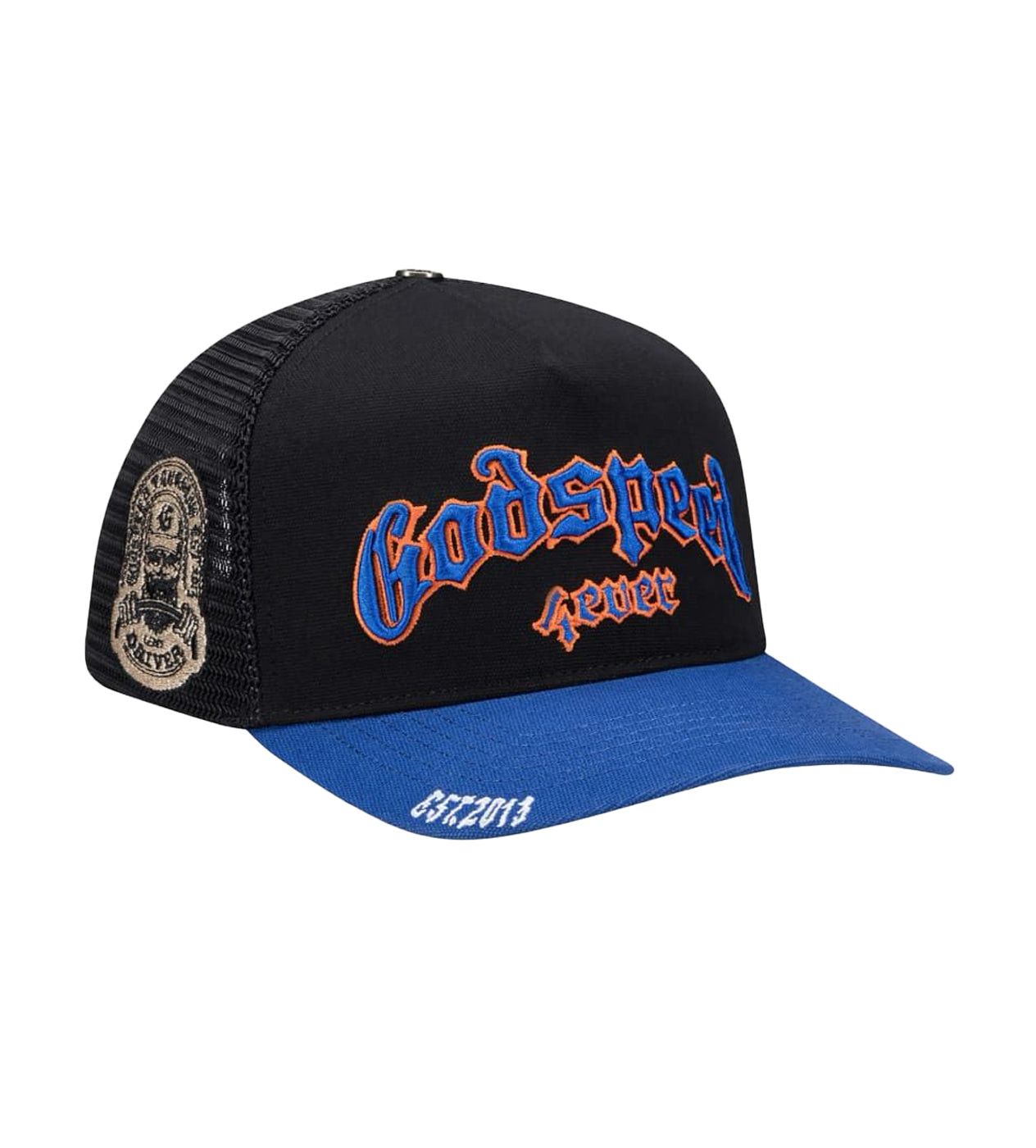 Godspeed Forever Trucker Hat Black/Blue/Orange Size ONE SIZE - 4 Thumbnail