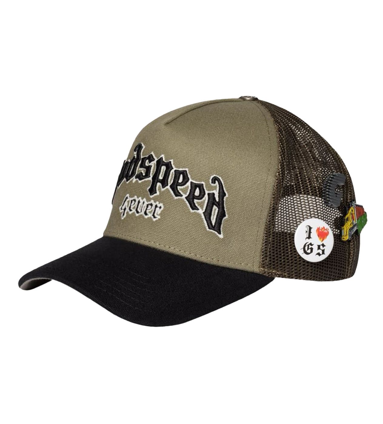 Godspeed Forever Trucker Hat Olive/Black Size ONE SIZE - 4 Thumbnail