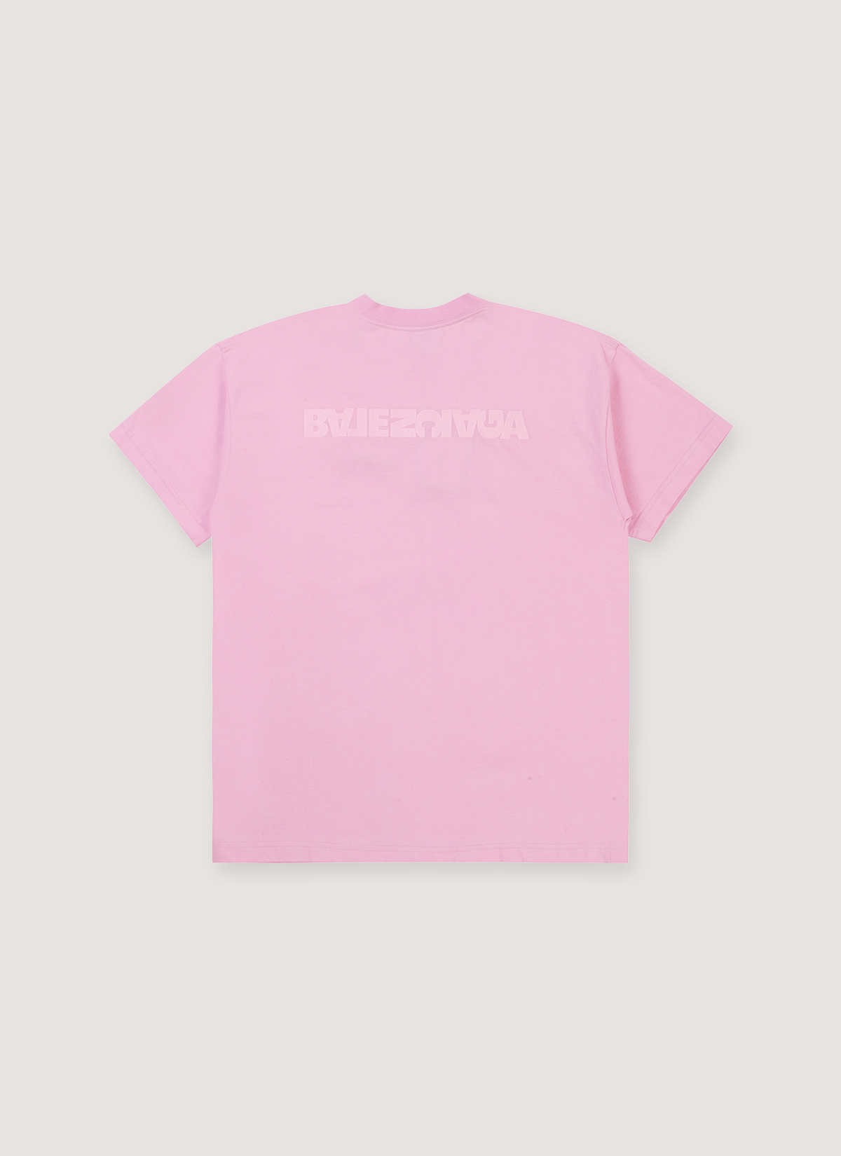 Balenciaga Turn Embroidered Logo Tee Pink Size US S / EU 44-46 / 1 - 2 Thumbnail