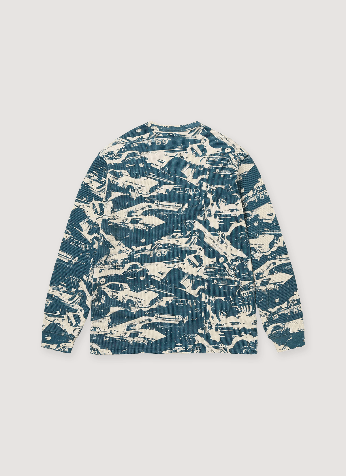 Supreme Hysteric Glamour Cars Thermal Longsleeve Teal Size US M / EU 48-50 / 2 - 2 Thumbnail