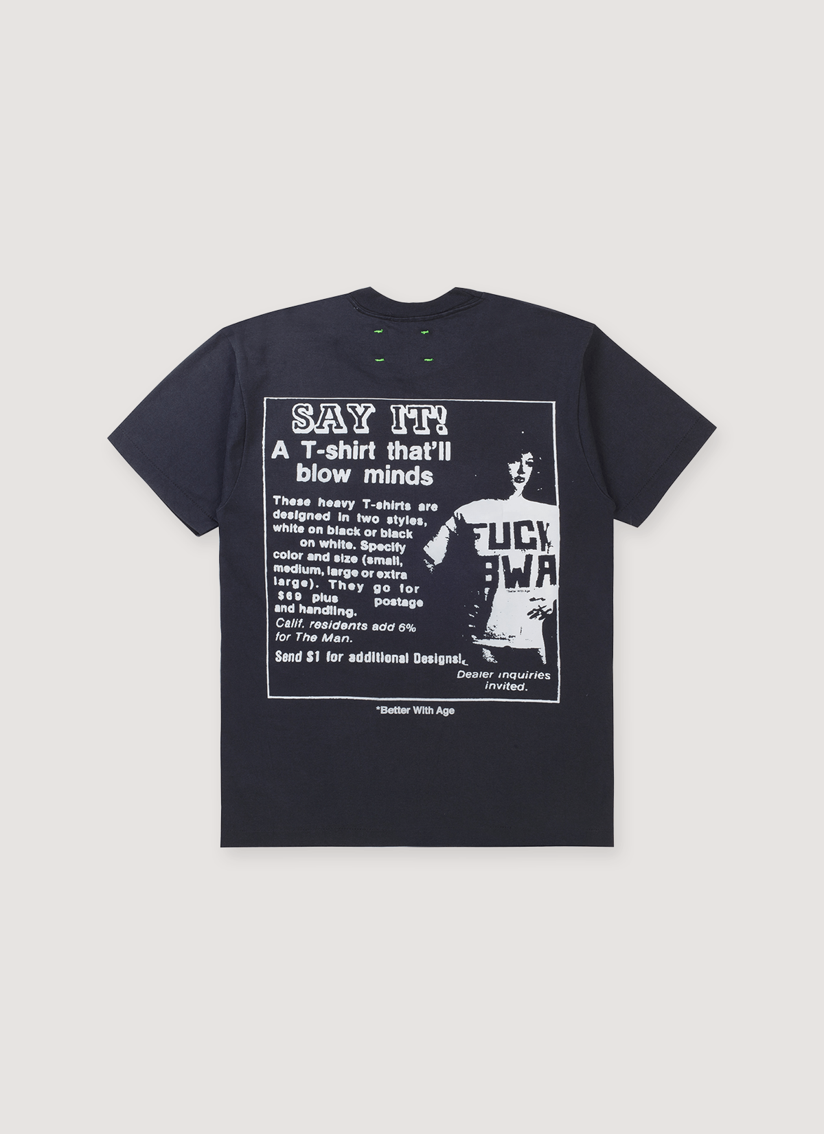 Better With Age Fuck BWA Tee Vintage Black (Columbus) Size US L / EU 52-54 / 3 - 2 Thumbnail