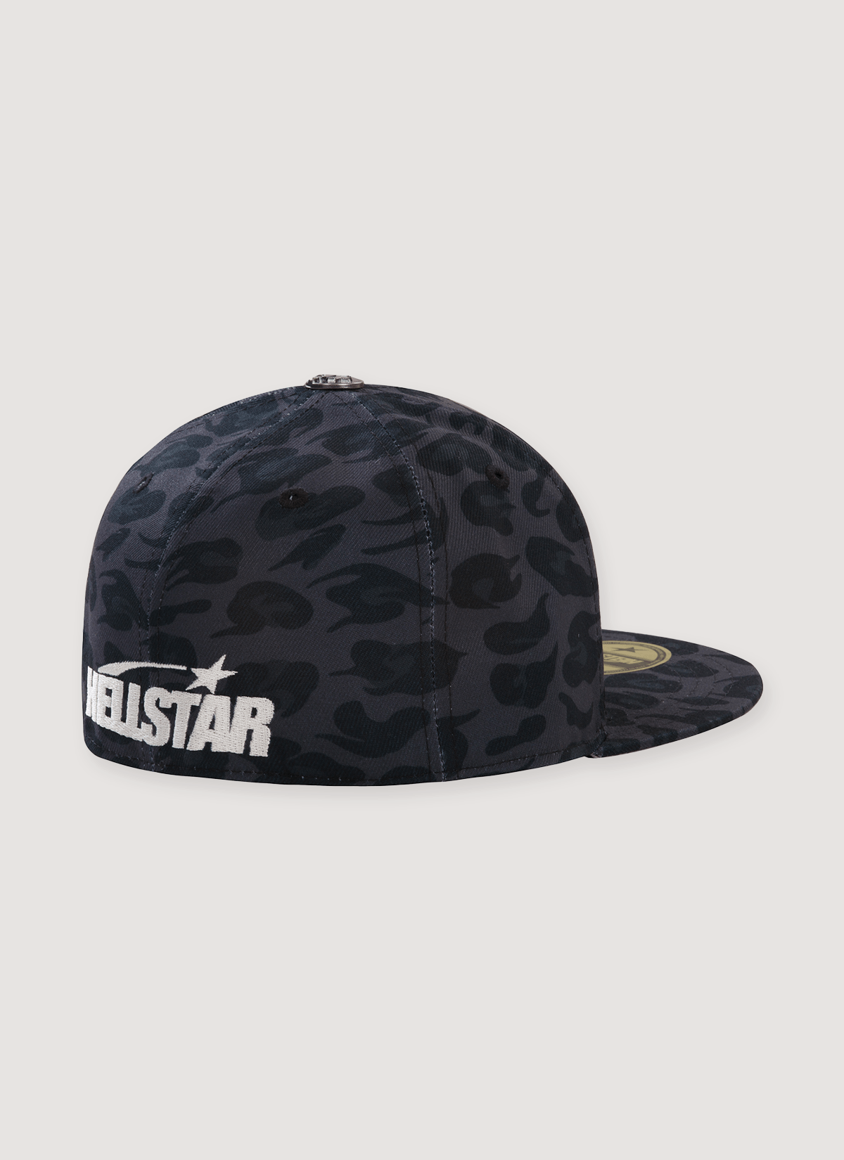 HELLSTAR Logo Fitted Hat Cheetah Grey Black Size ONE SIZE - 2 Thumbnail
