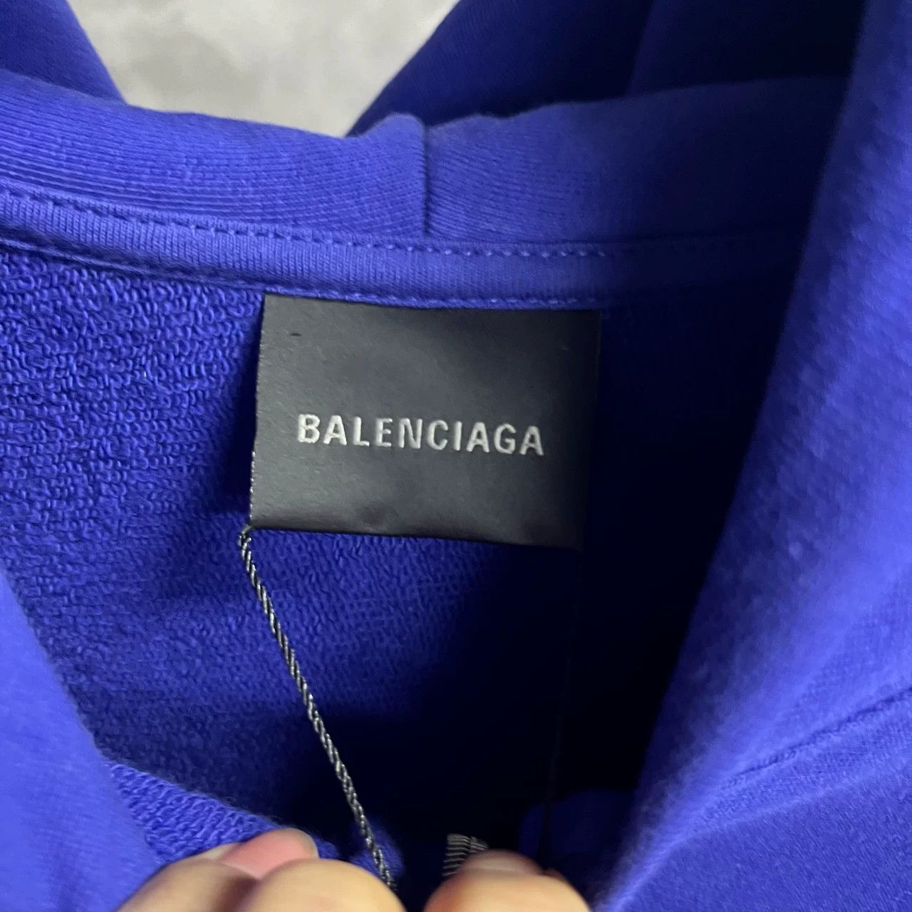 Balenciaga Balenciaga Oversized Blue Hoodie S Men Size US S / EU 44-46 / 1 - 3 Thumbnail