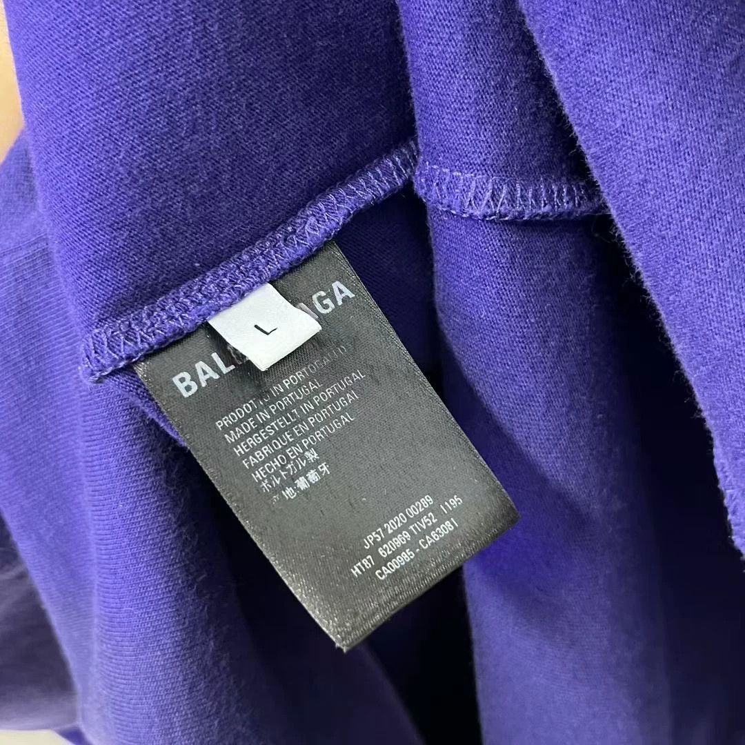 Balenciaga Balenciaga Retro Printed Blue Hoodie L Men Size US L / EU 52-54 / 3 - 3 Thumbnail