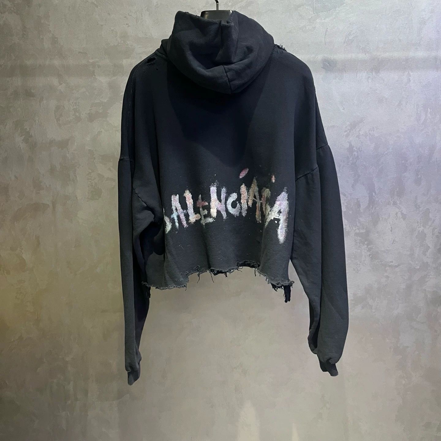 Balenciaga Balenciaga Printed Black Hoodie 1 Men Size US XS / EU 42 / 0 - 5 Thumbnail