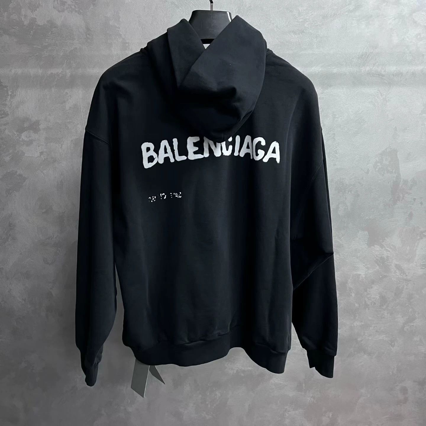 Balenciaga Balenciaga Retro Printed Black Hoodie S Men Size US S / EU 44-46 / 1 - 2 Thumbnail