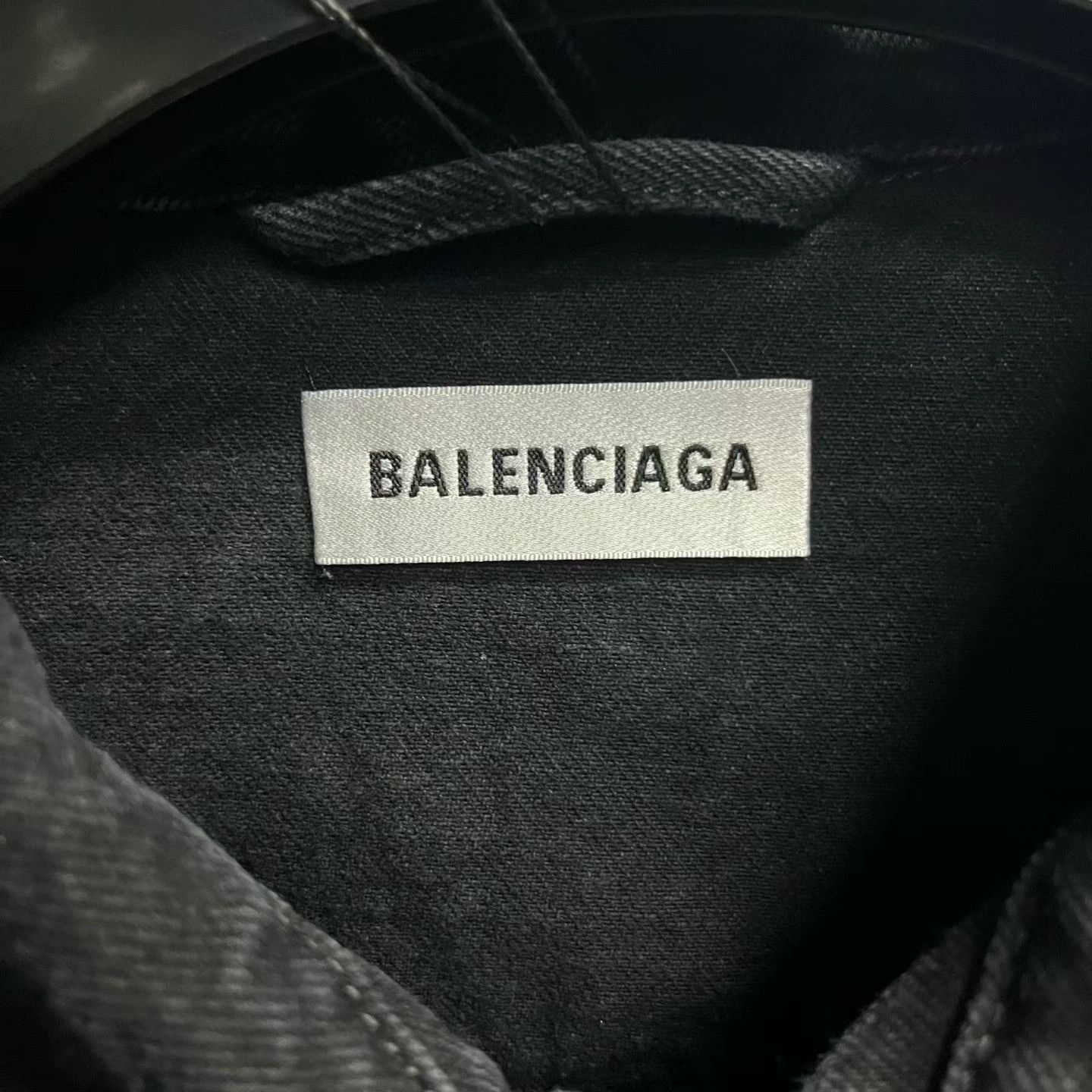 Balenciaga Balenciaga Retro Denim Black Hoodie 38 Men Size US S / EU 44-46 / 1 - 2 Thumbnail