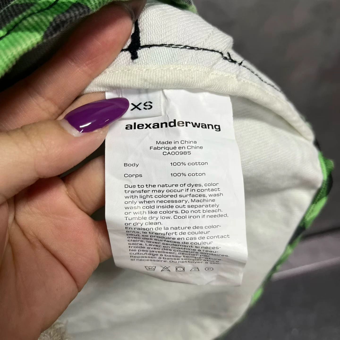 Alexander Wang Alexander Wang Casual Plaid Green Hoodie XS Men Size US XS / EU 42 / 0 - 3 Thumbnail