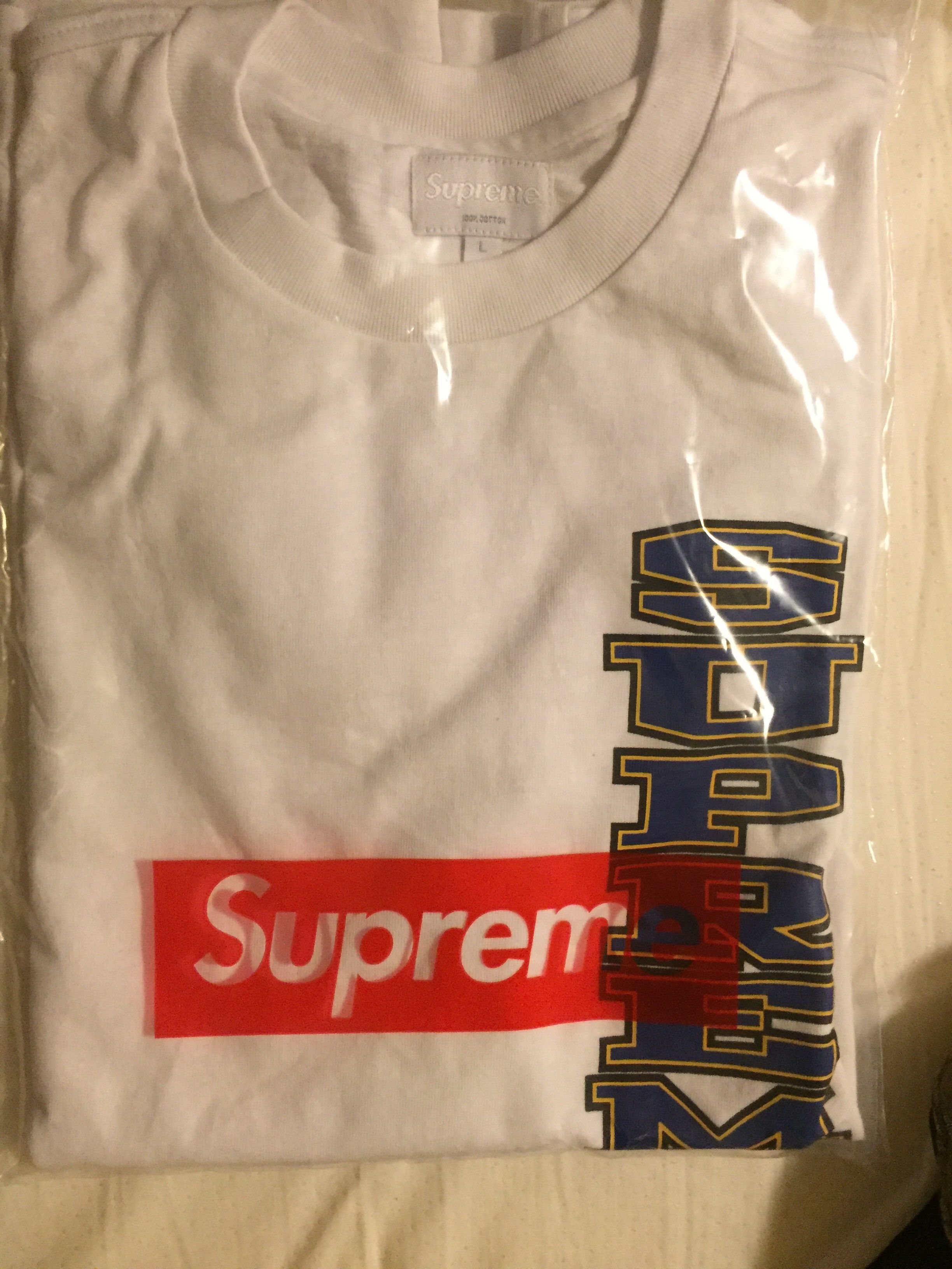 Supreme White Side Logo