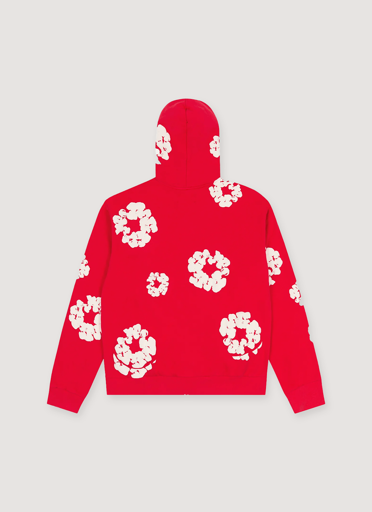 DENIM TEARS Cotton Wreath Zip Up Sweatshirt Red Size US XXL / EU 58 / 5 - 2 Thumbnail