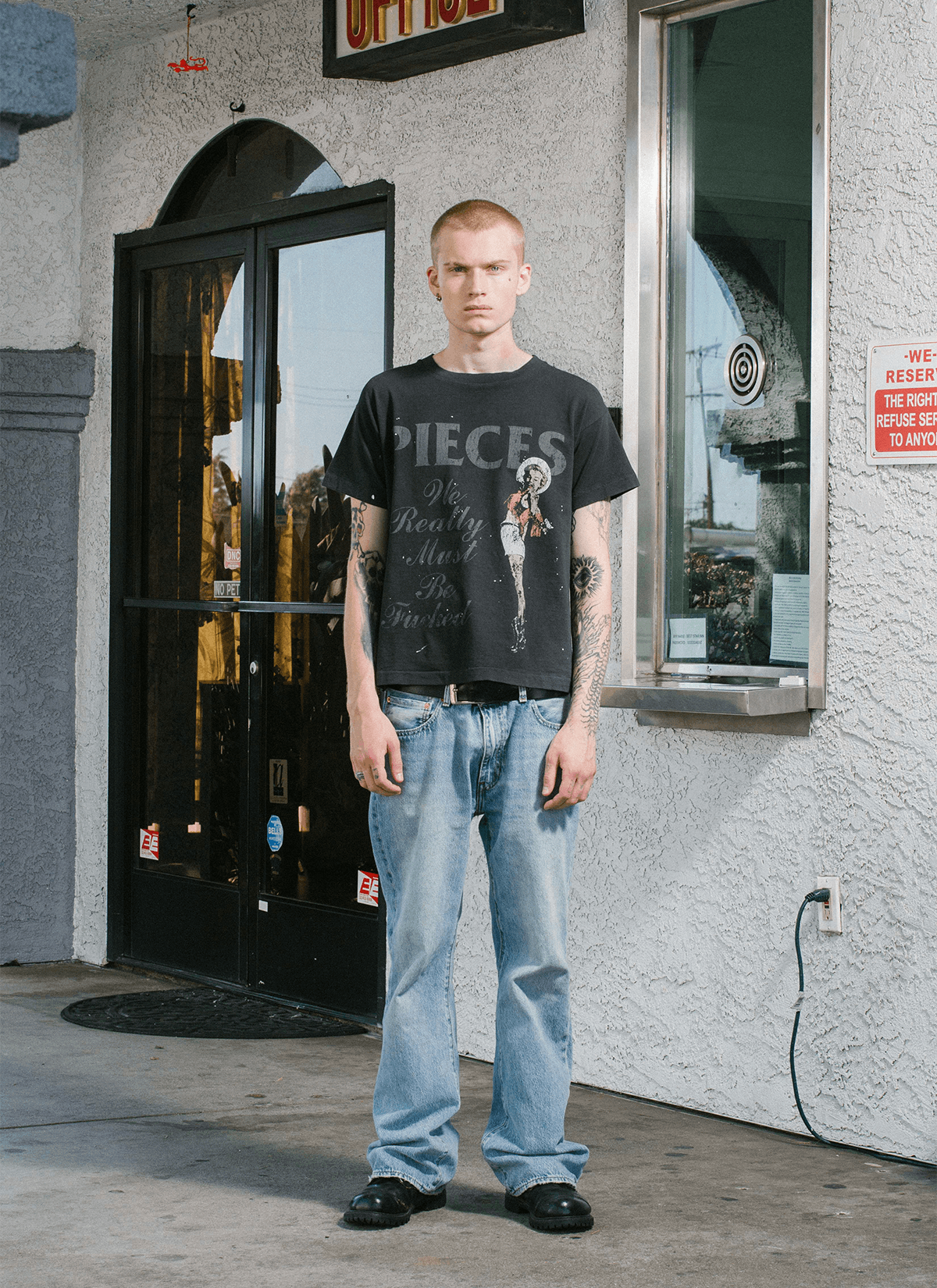 Other Pieces F***ed Tee Vintage Black Size US XL / EU 56 / 4 - 5 Thumbnail