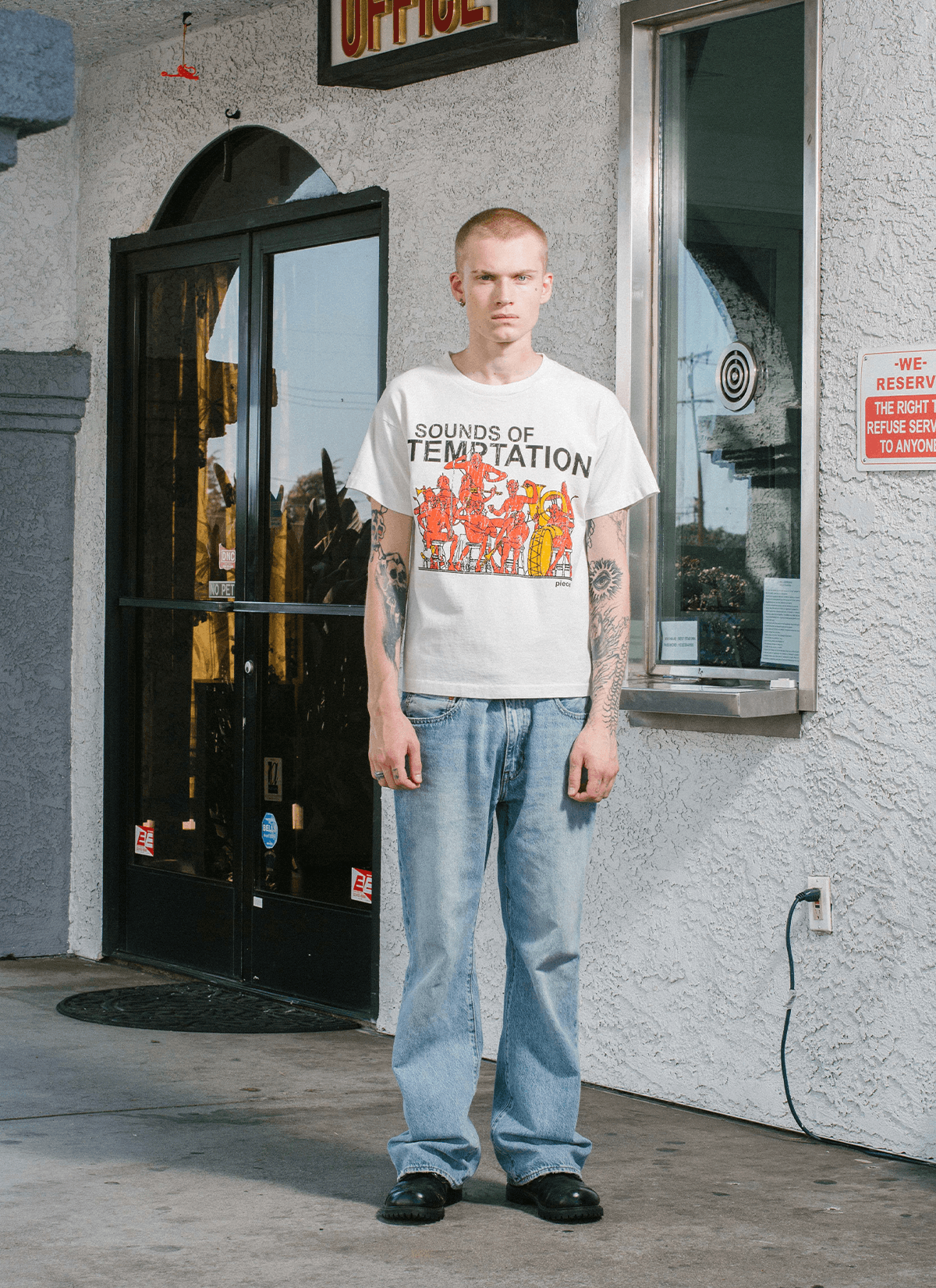 Other Pieces Temptations Tee Off White Size US XL / EU 56 / 4 - 4 Thumbnail