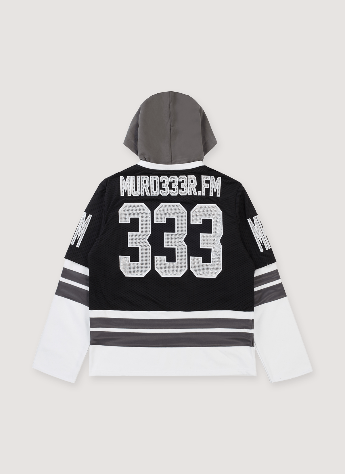 Other Murd333r.FM LA IC333 Hooded Hockey Jersey Black White Size US L / EU 52-54 / 3 - 2 Thumbnail