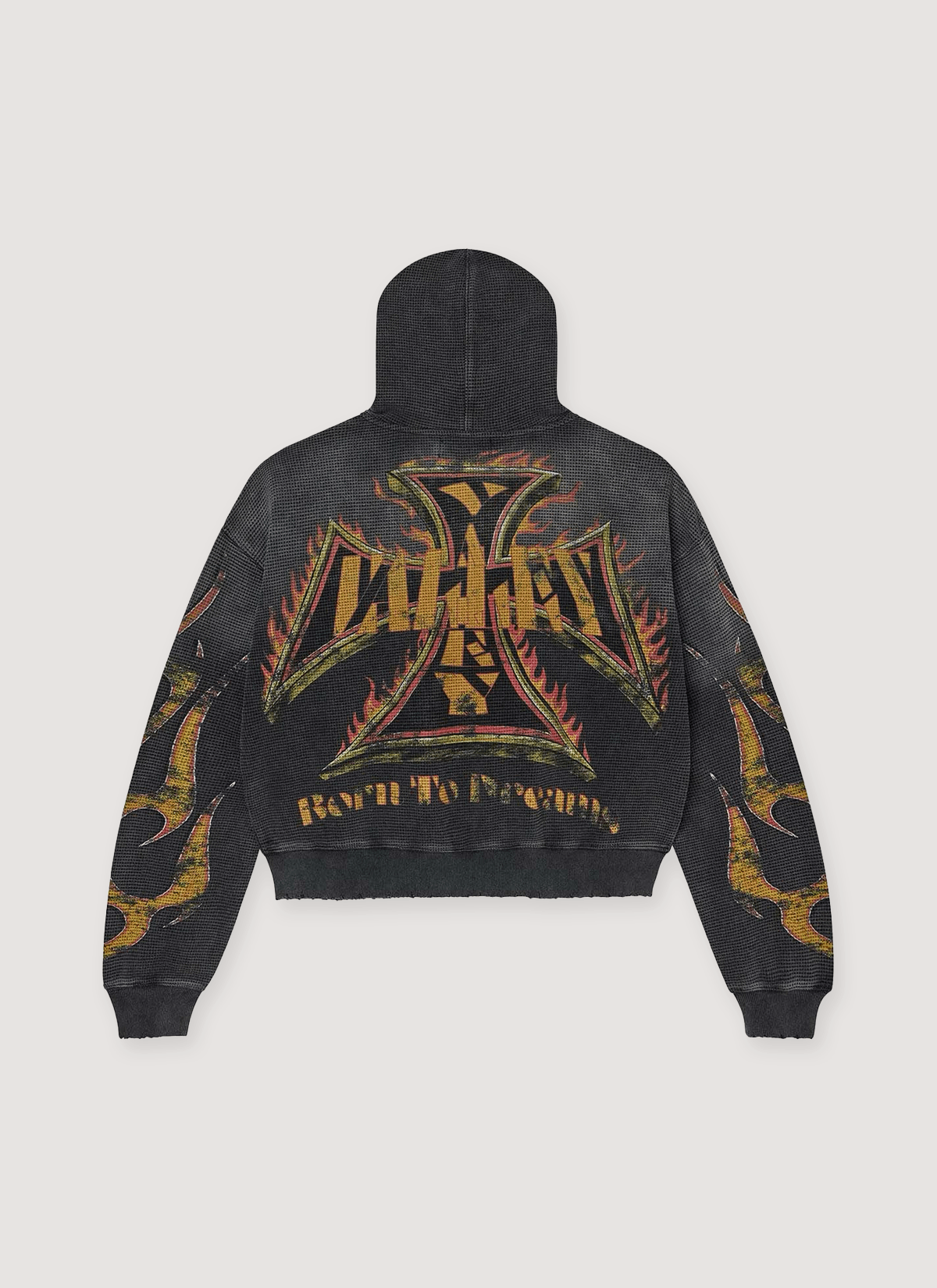 Vale Forever Reborn Waffle Zip Up Sweatshirt Black Size US S / EU 44-46 / 1 - 2 Thumbnail