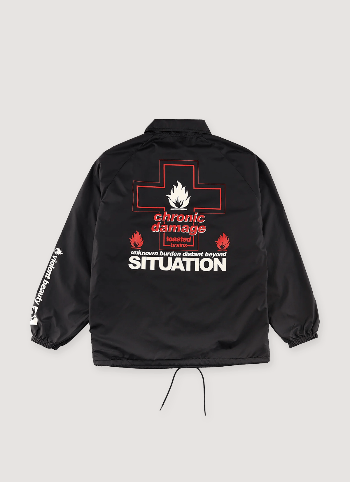 Saint Michael Unknown Coaches Jacket Black Size US L / EU 52-54 / 3 - 2 Thumbnail