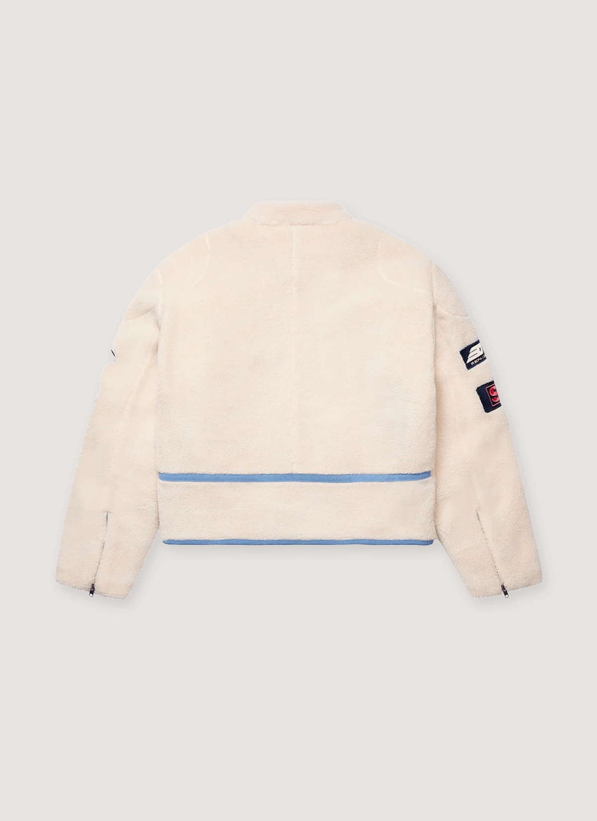 Sp5der Worldwide Sherpa Hunter Moto Jacket Cream Size US L / EU 52-54 / 3 - 2 Thumbnail
