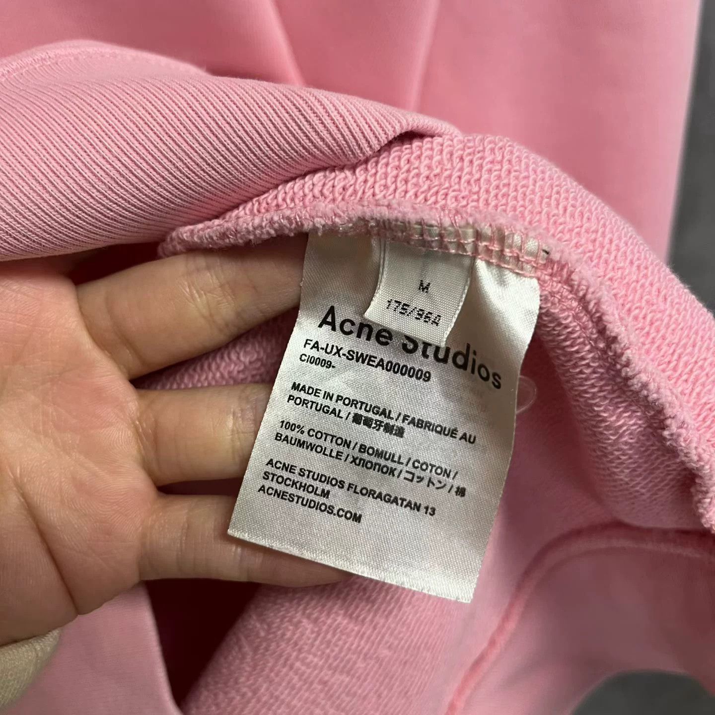 Acne Studios Acne Studios Embroidered Oversized Pink Hoodie M Men Size US M / EU 48-50 / 2 - 3 Thumbnail
