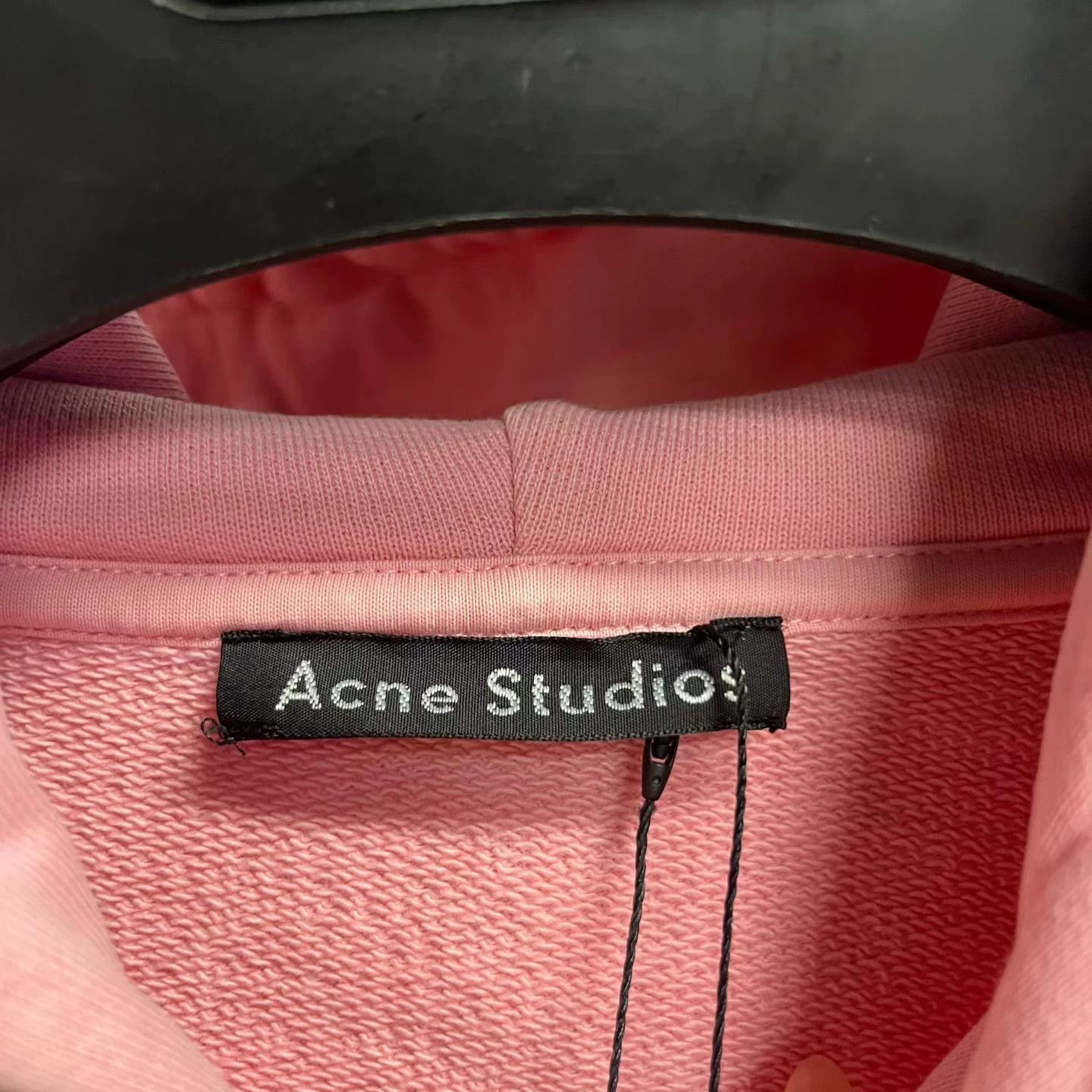 Acne Studios Acne Studios Embroidered Oversized Pink Hoodie M Men Size US M / EU 48-50 / 2 - 2 Thumbnail