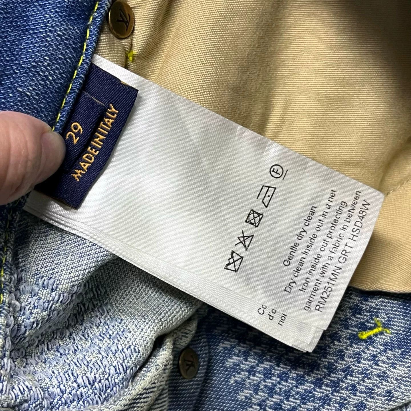 Louis Vuitton Louis Vuitton Printed Plaid Blue T-Shirt 29 Women Size XS / US 0-2 / IT 36-38 - 3 Thumbnail