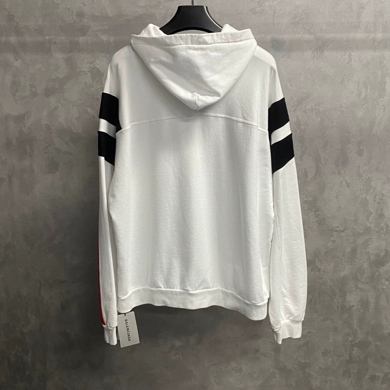 Balenciaga Balenciaga Retro Striped White Hoodie 1 Men Size US XS / EU 42 / 0 - 2 Thumbnail